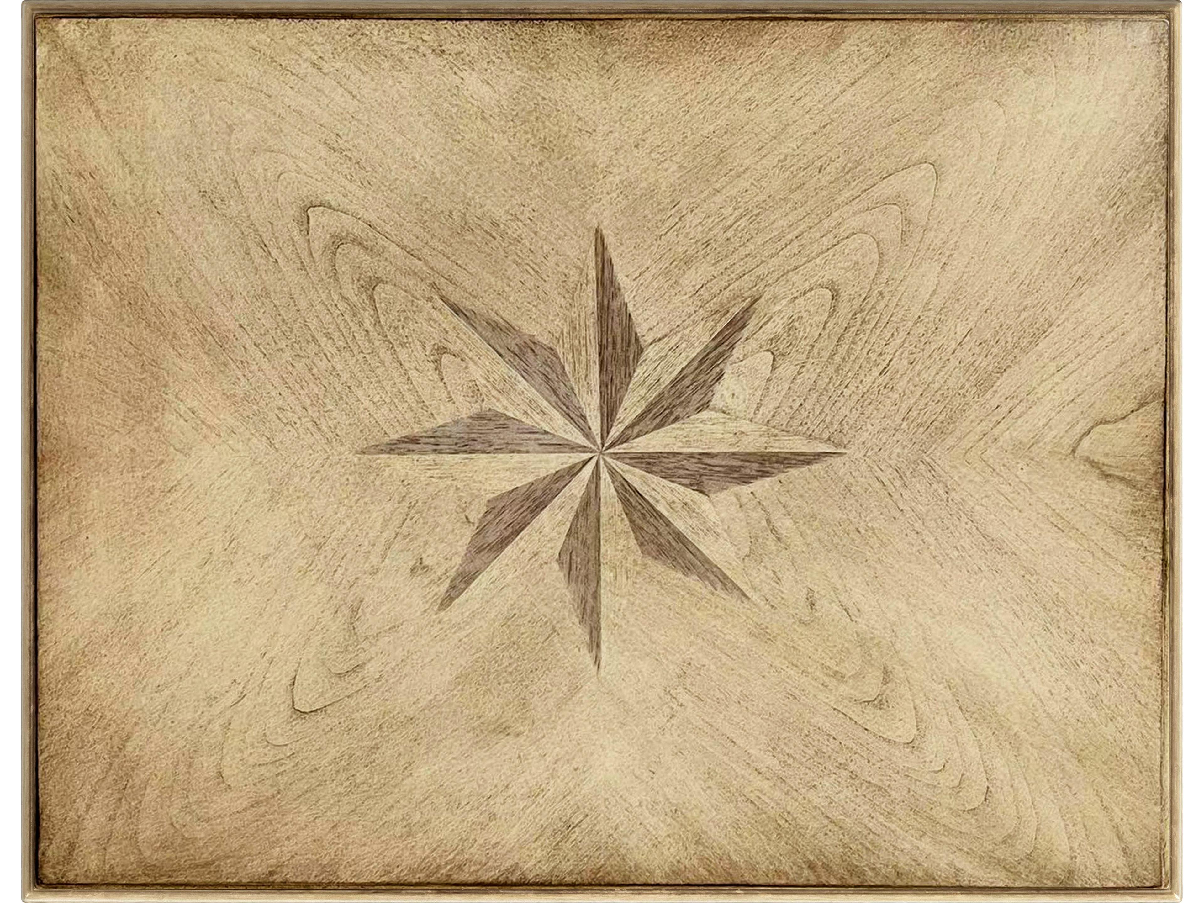 Butler Tyler Rectangular Wood Antique Beige End Table