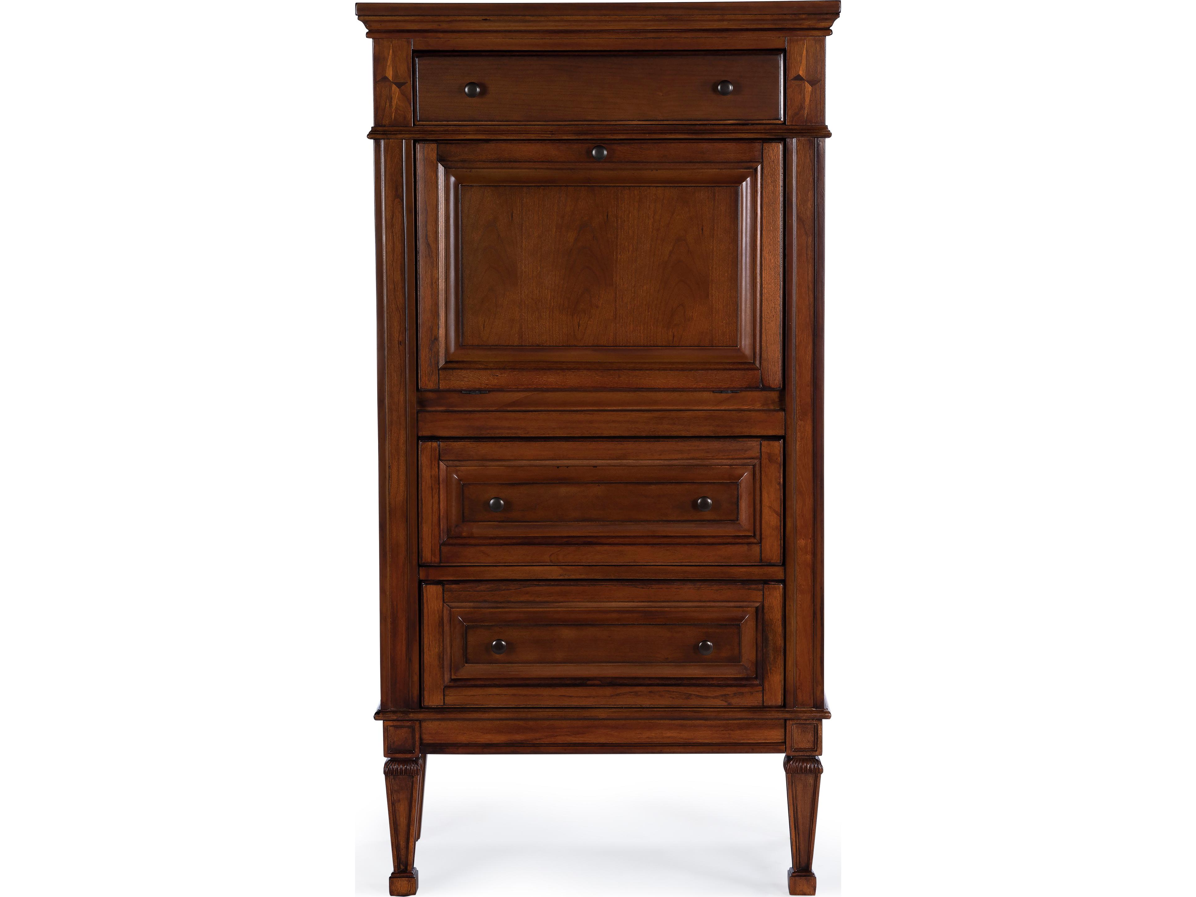 Butler Wordsworth Olive Ash Brown Rubberwood Secretary Desk