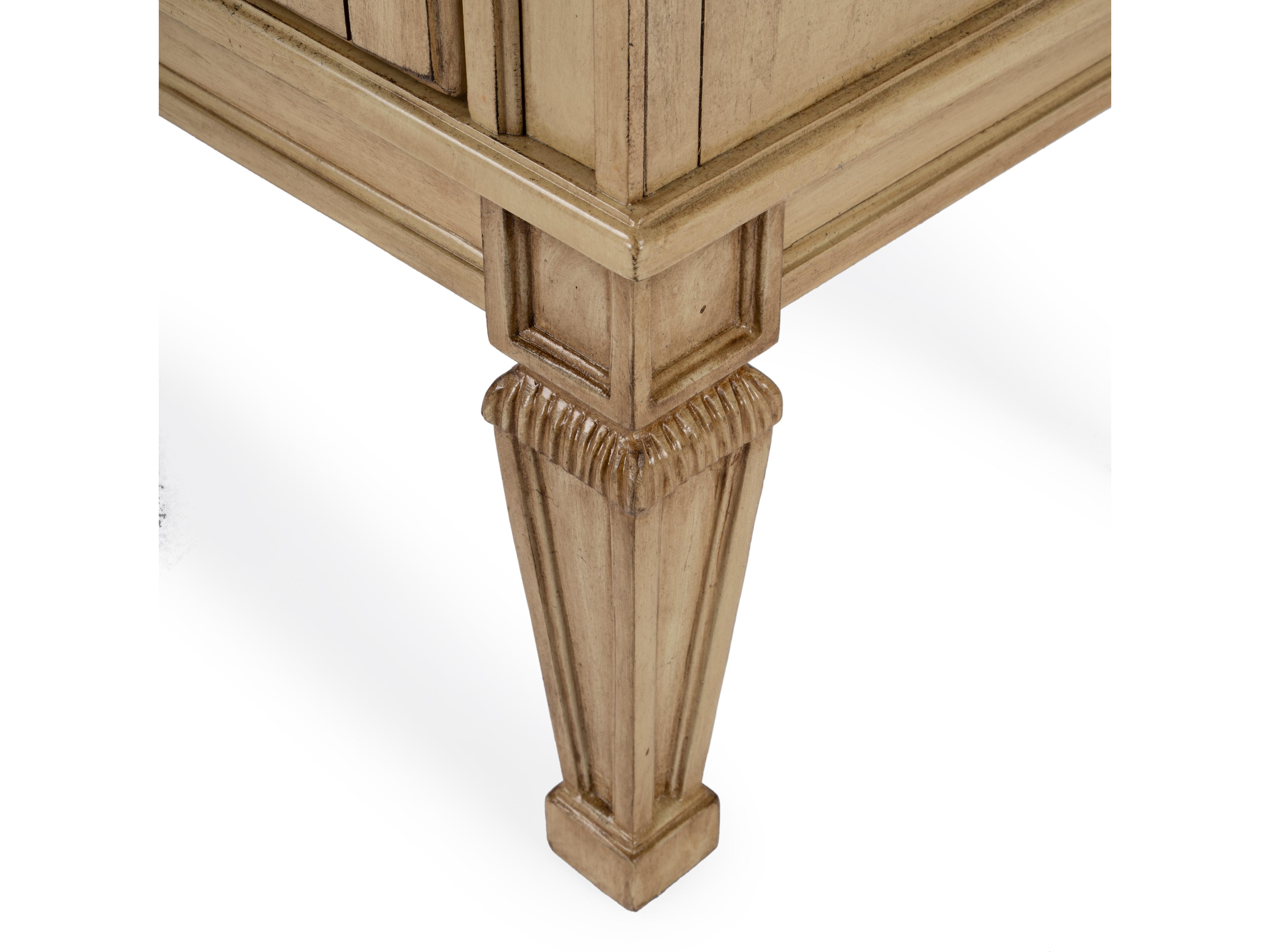 Butler Wordsworth Antique Beige Rubberwood Secretary Desk