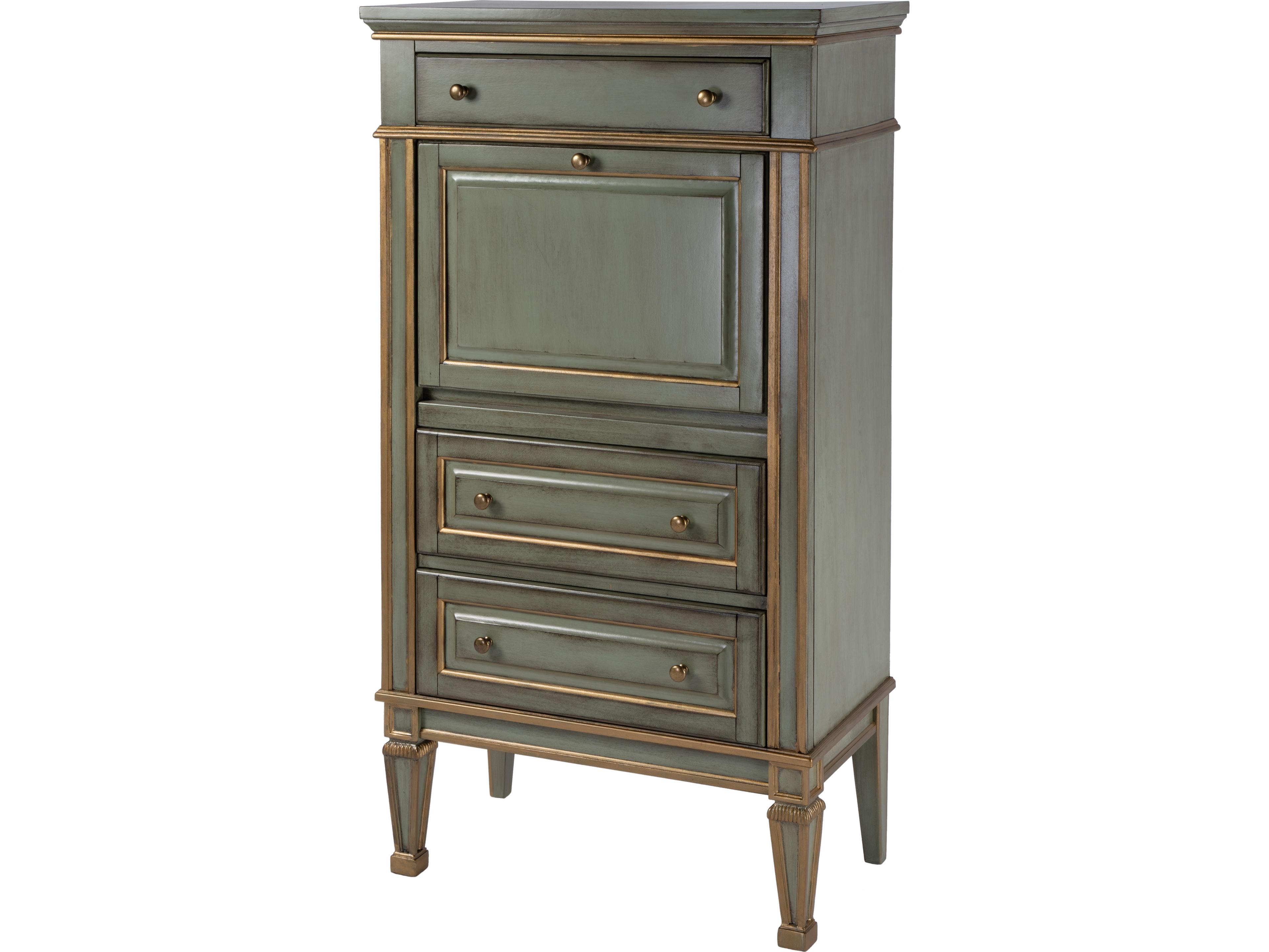 Wordsworth Royal Pastel Green Rubberwood Secretary Desk
