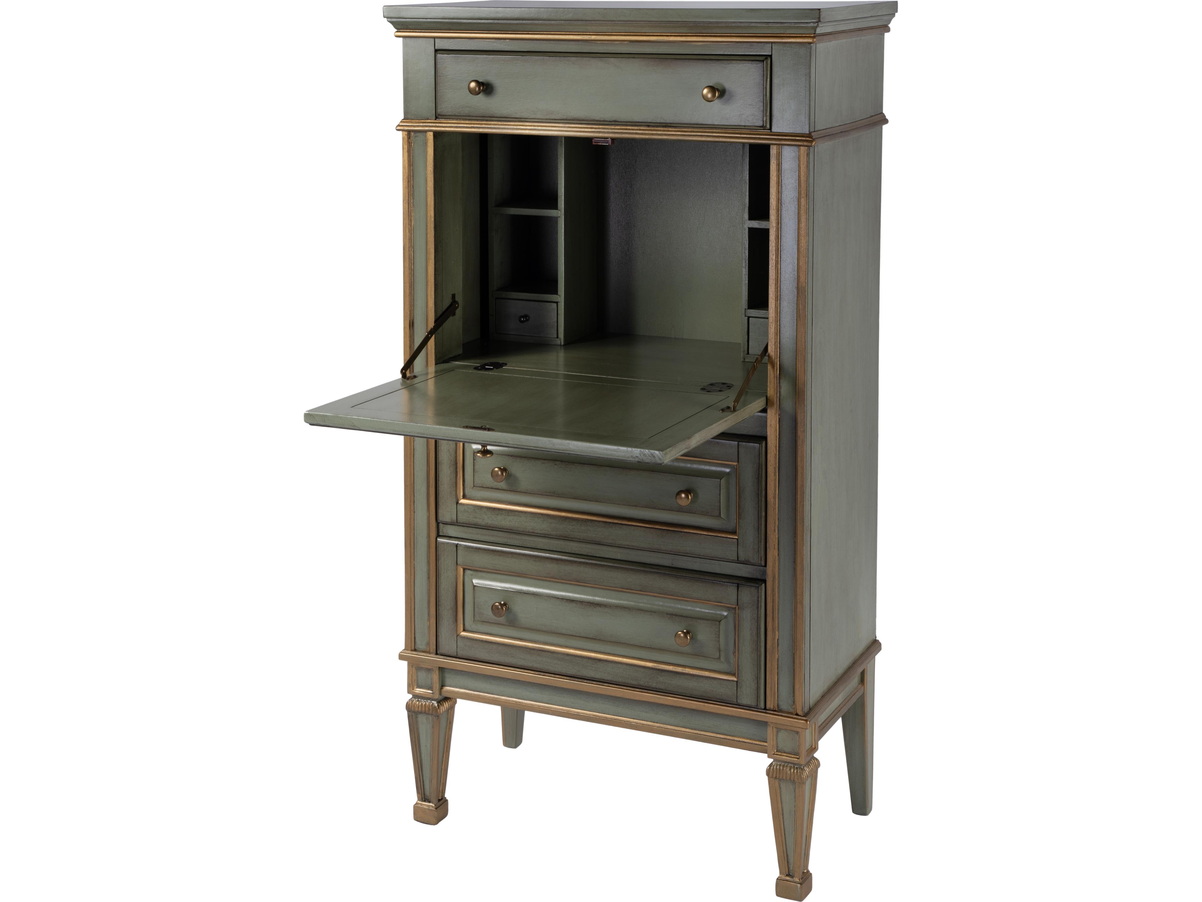 Butler Wordsworth Royal Pastel Green Rubberwood Secretary Desk