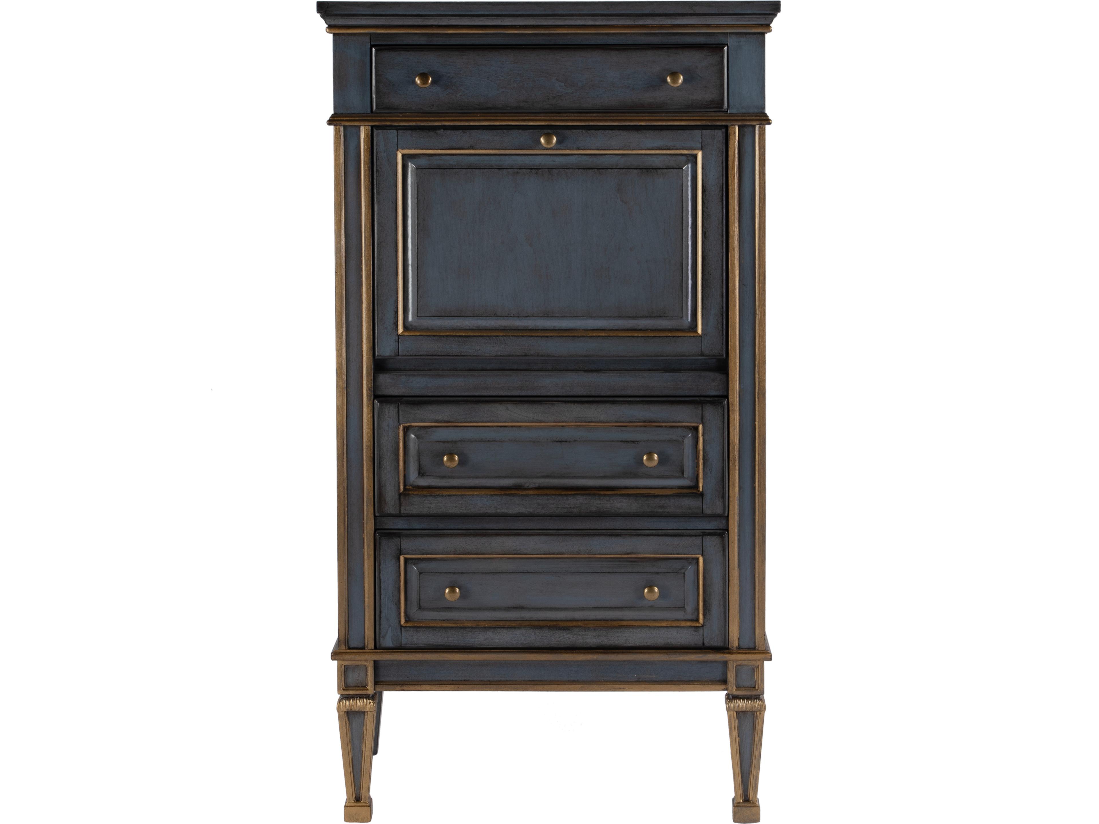 Butler Wordsworth Royal Pastel Blue Rubberwood Secretary Desk