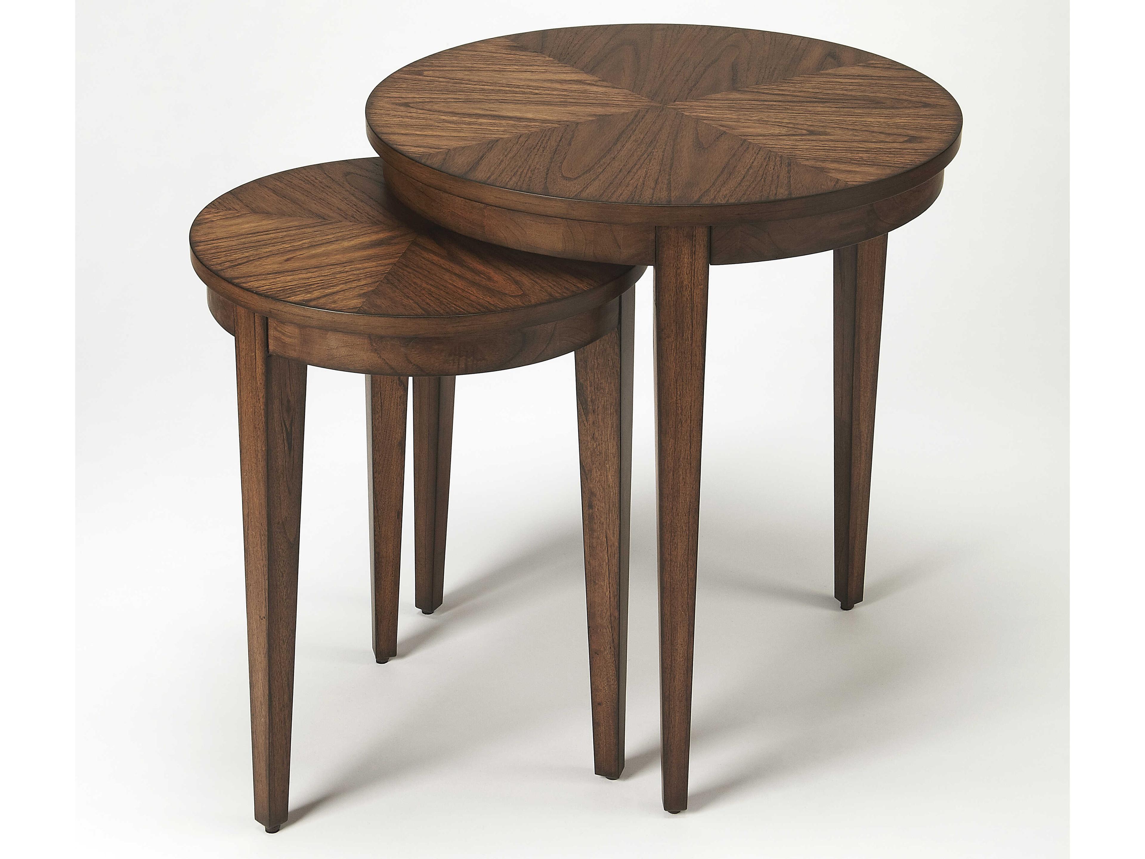 Butler Lacey Round Wood Cocoa End Table