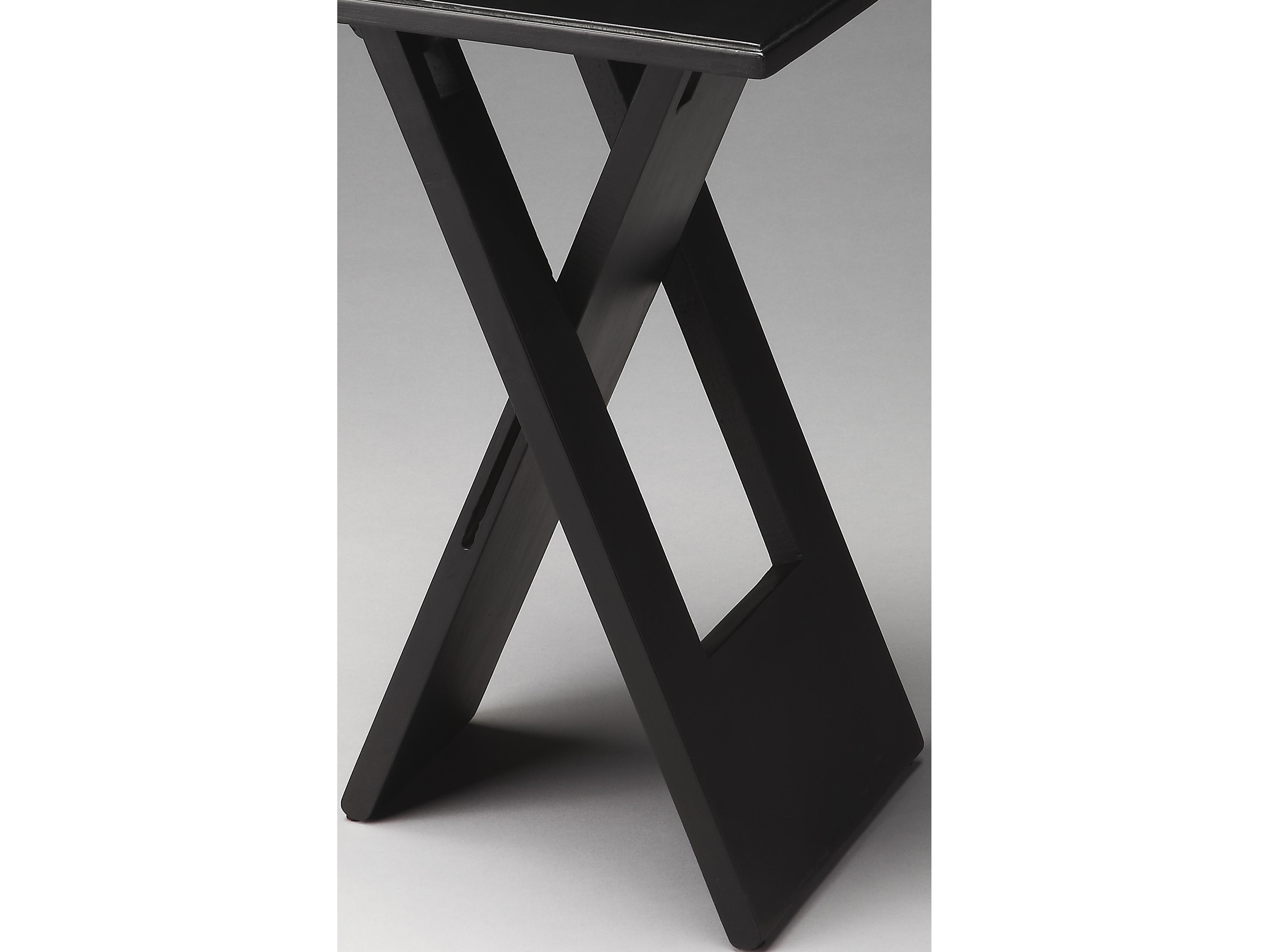 Butler Hammond Square Wood Black End Table