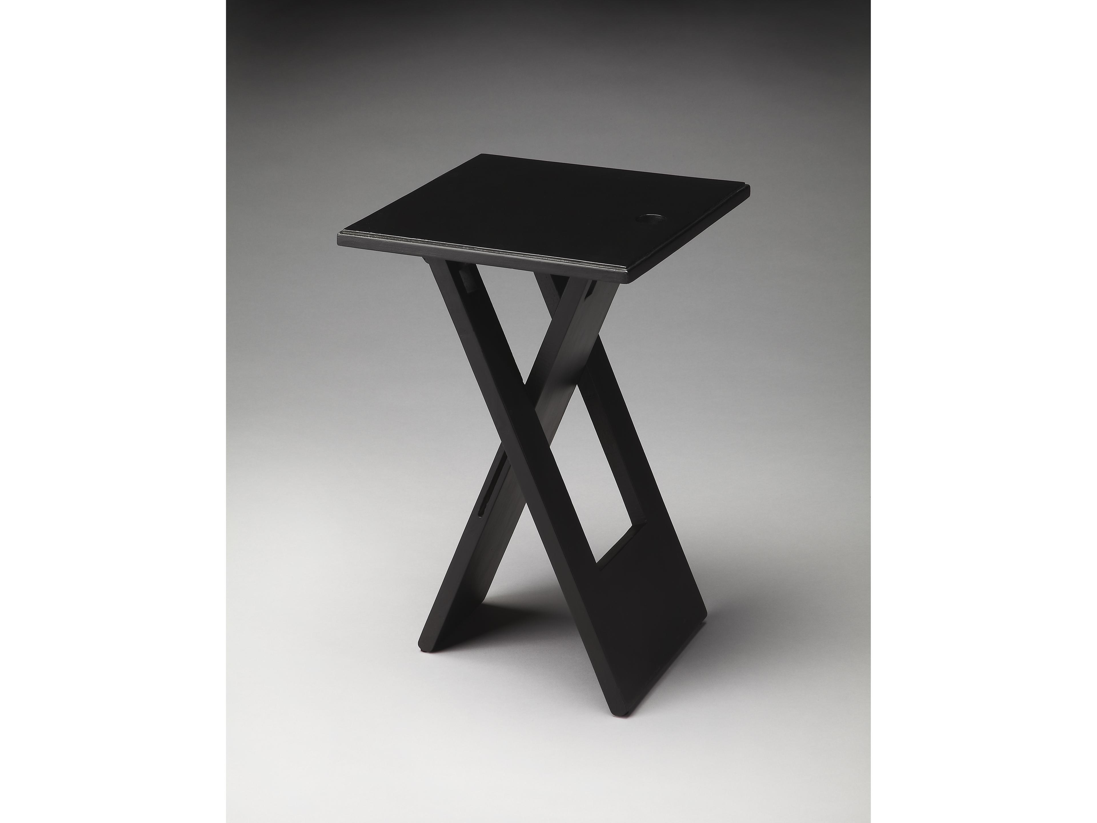 Butler Hammond Square Wood Black End Table