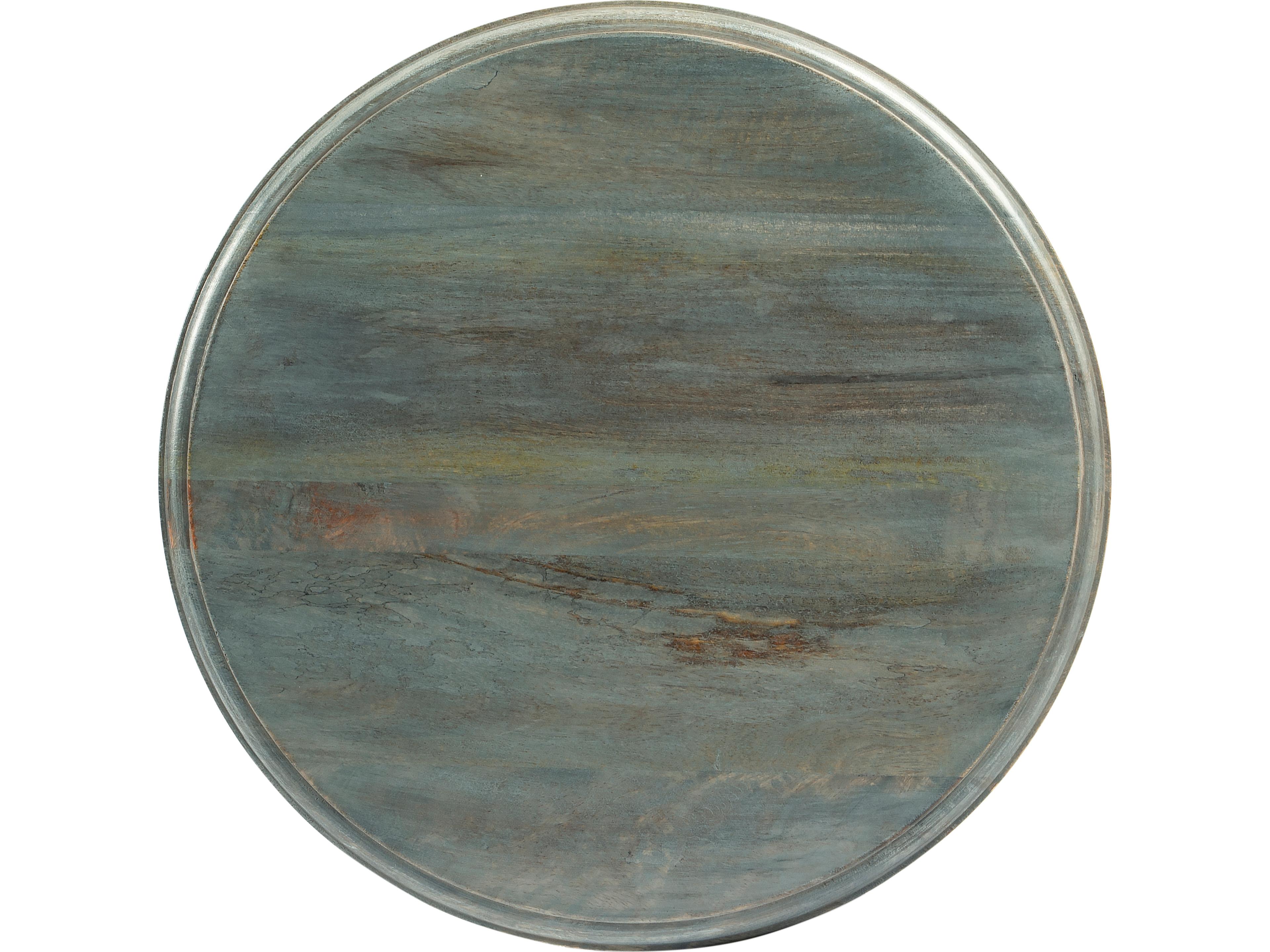 Butler Dani Round Wood Artifacts End Table