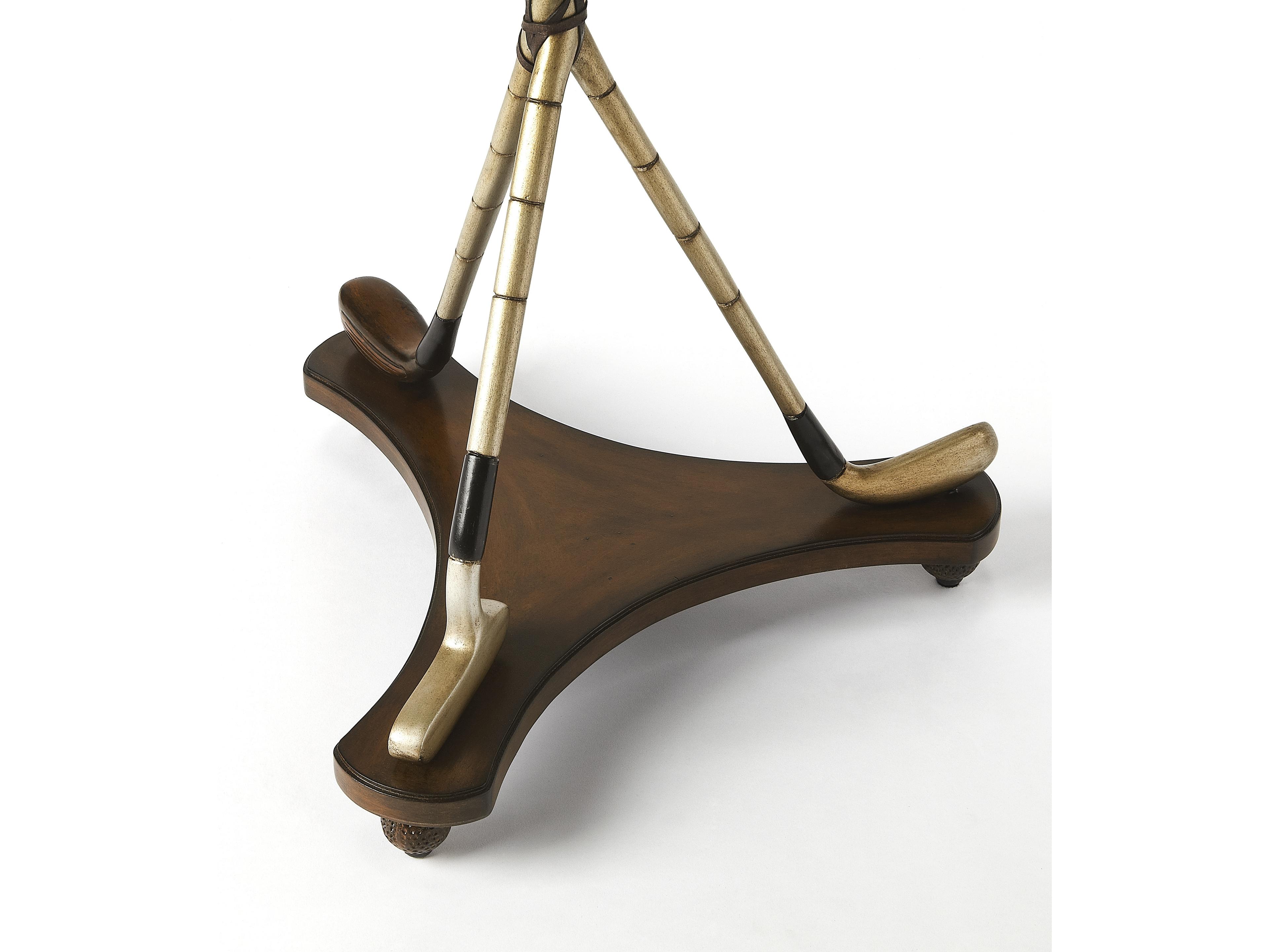 Butler Nineteenth Hole Round Wood Heritage End Table