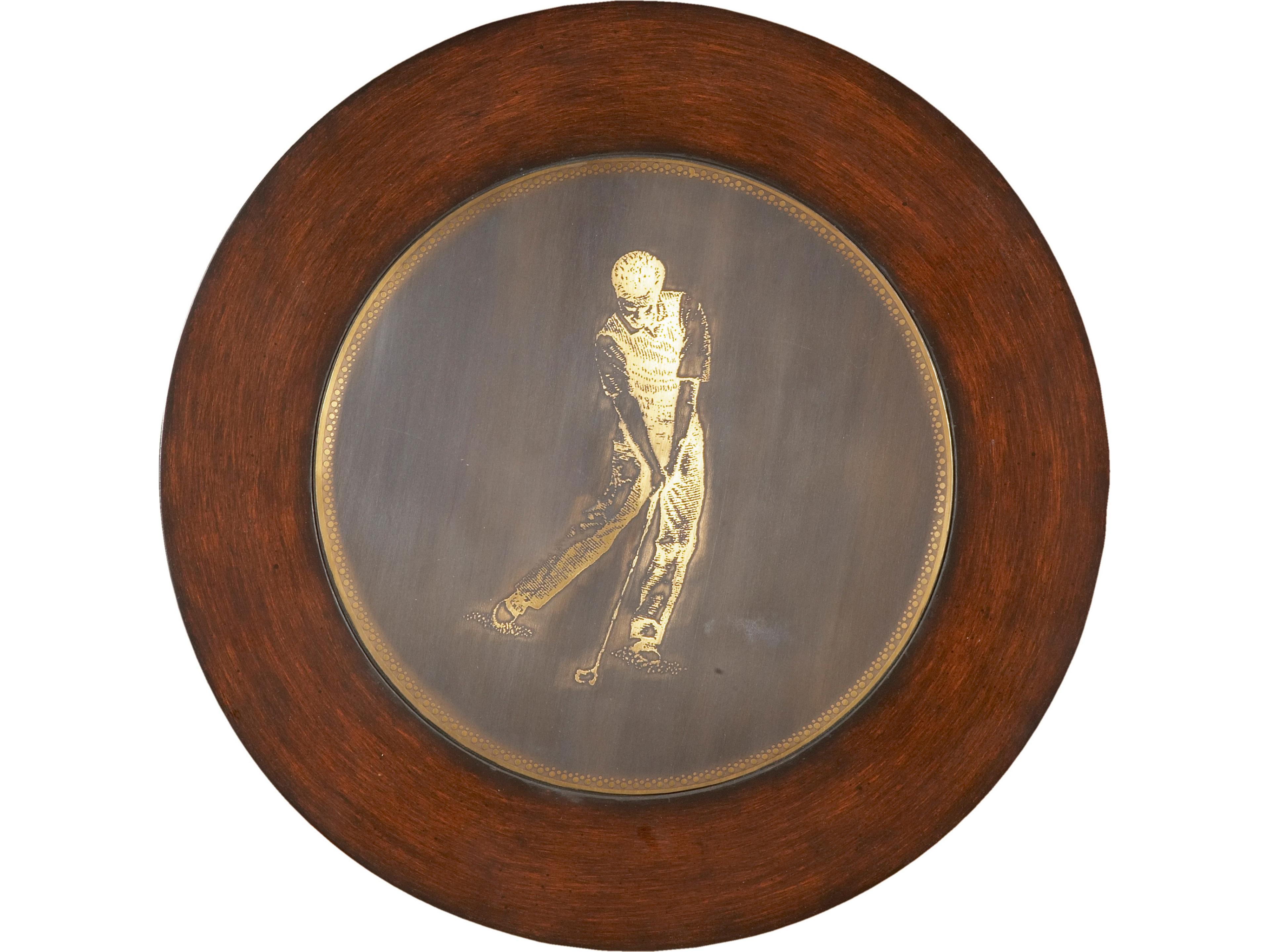 Butler Nineteenth Hole Round Wood Heritage End Table