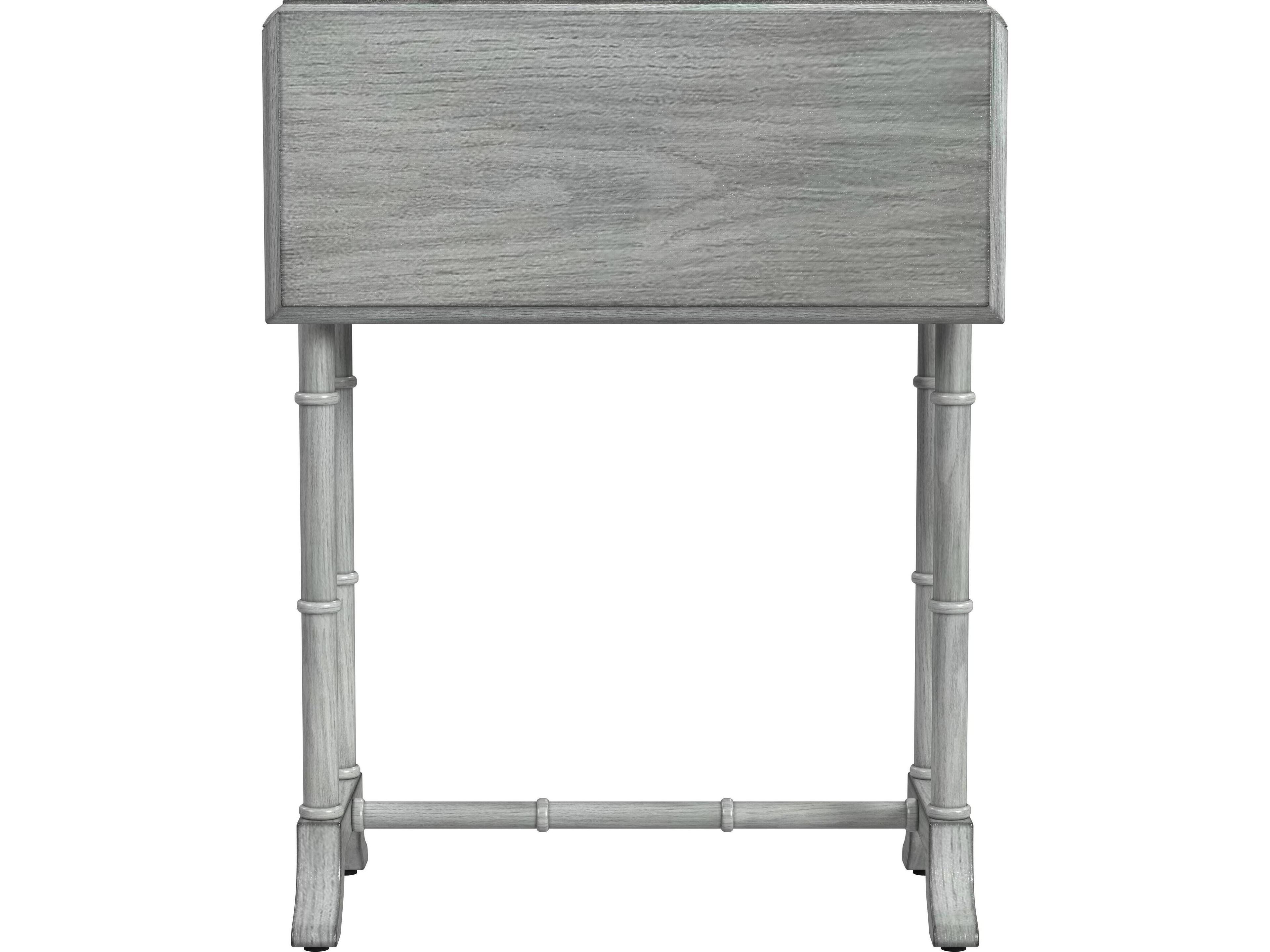 Butler Darrow Rectangular Wood Powder Gray End Table