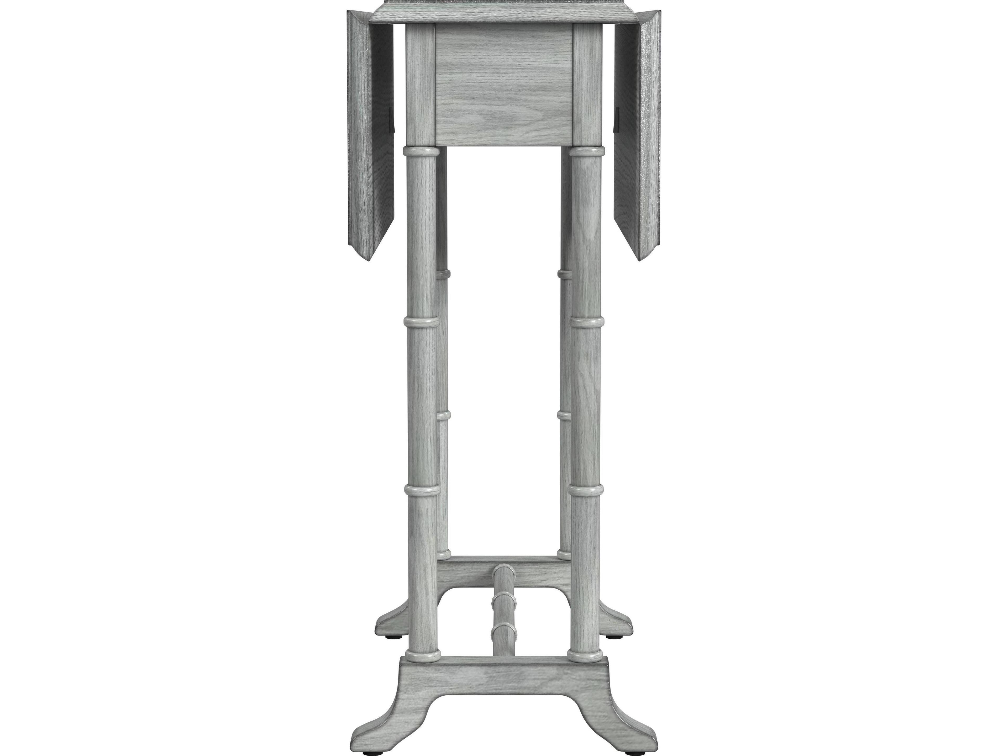 Butler Darrow Rectangular Wood Powder Gray End Table