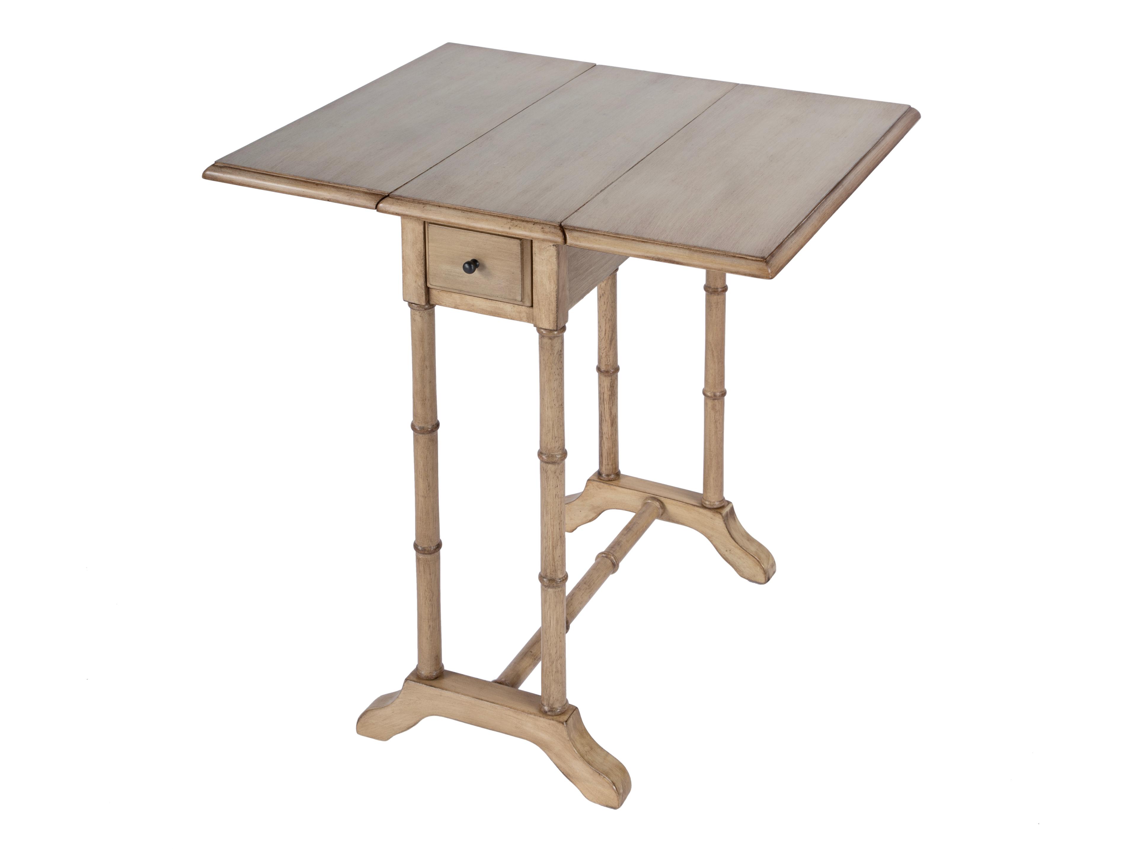 Darrow Rectangular Wood Antique Beige End Table