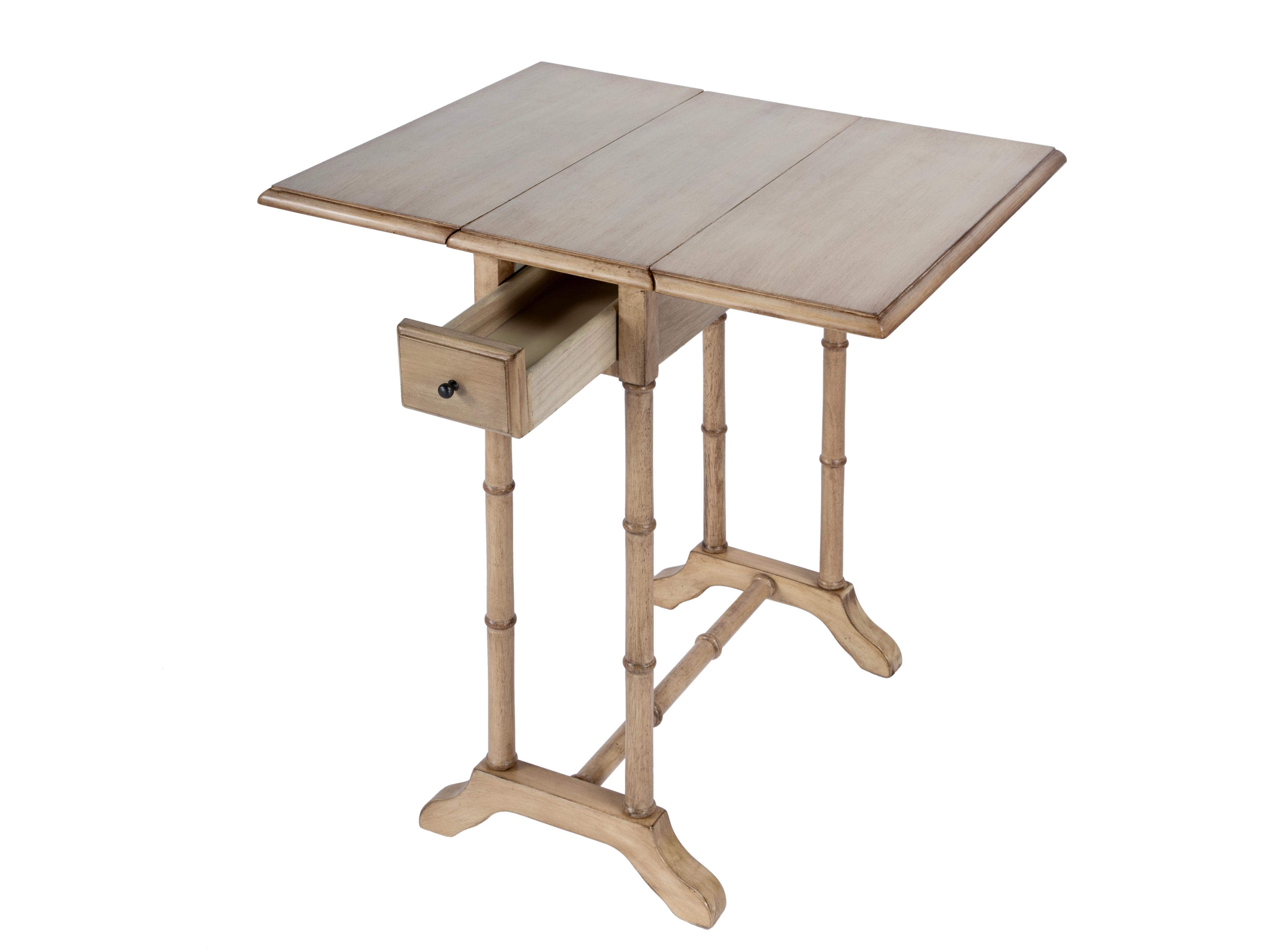 Butler Darrow Rectangular Wood Antique Beige End Table