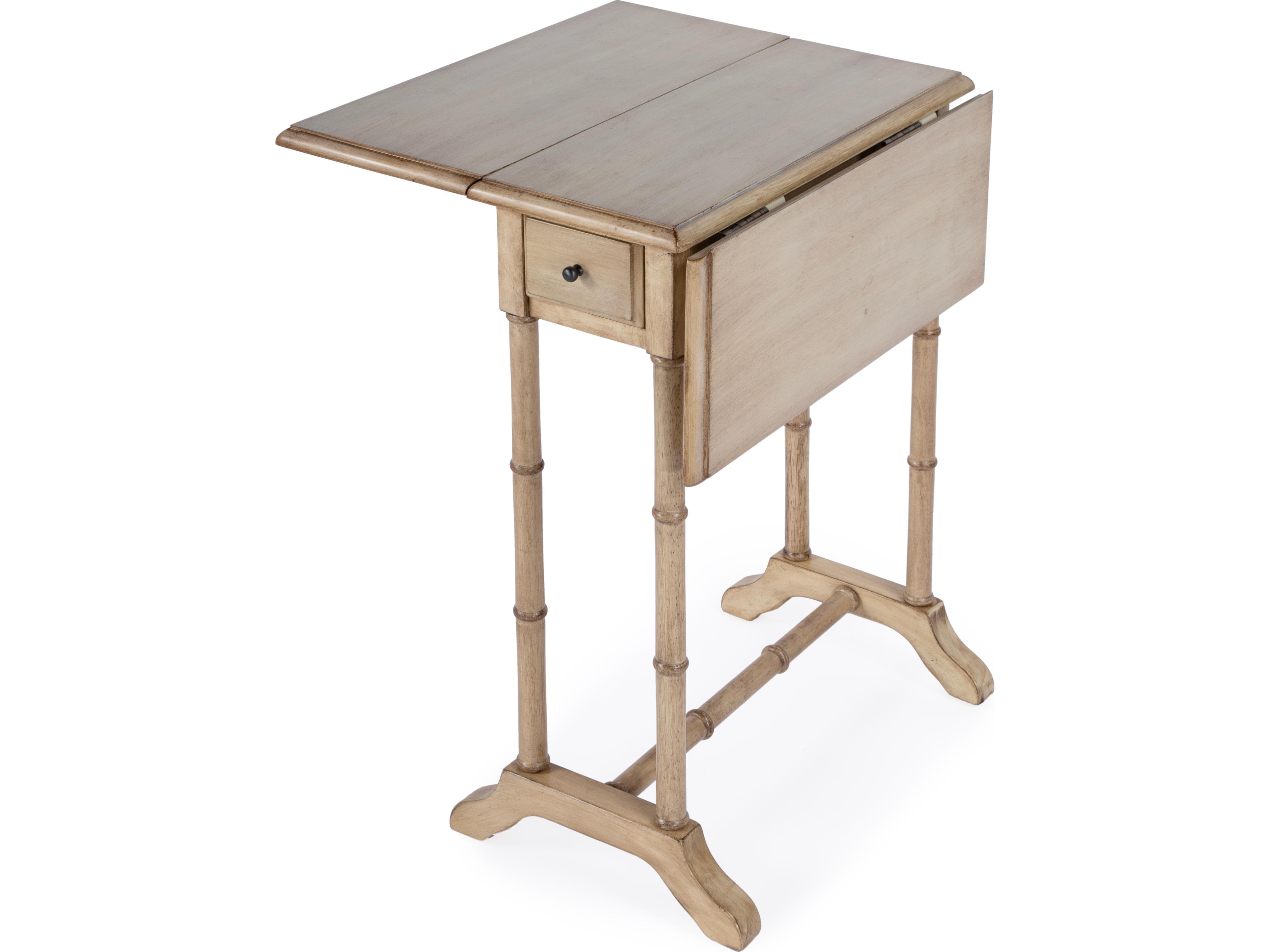 Butler Darrow Rectangular Wood Antique Beige End Table