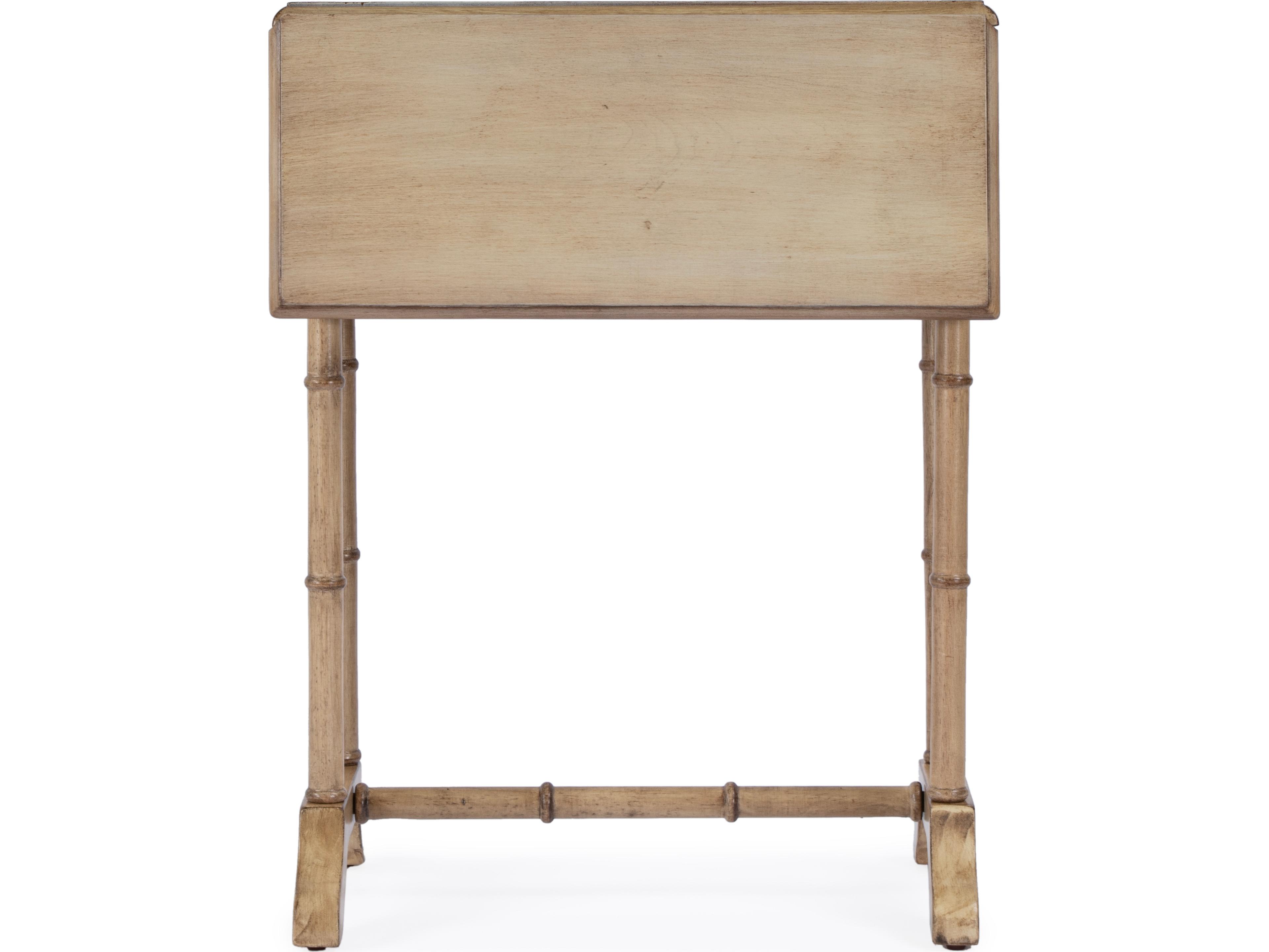 Butler Darrow Rectangular Wood Antique Beige End Table