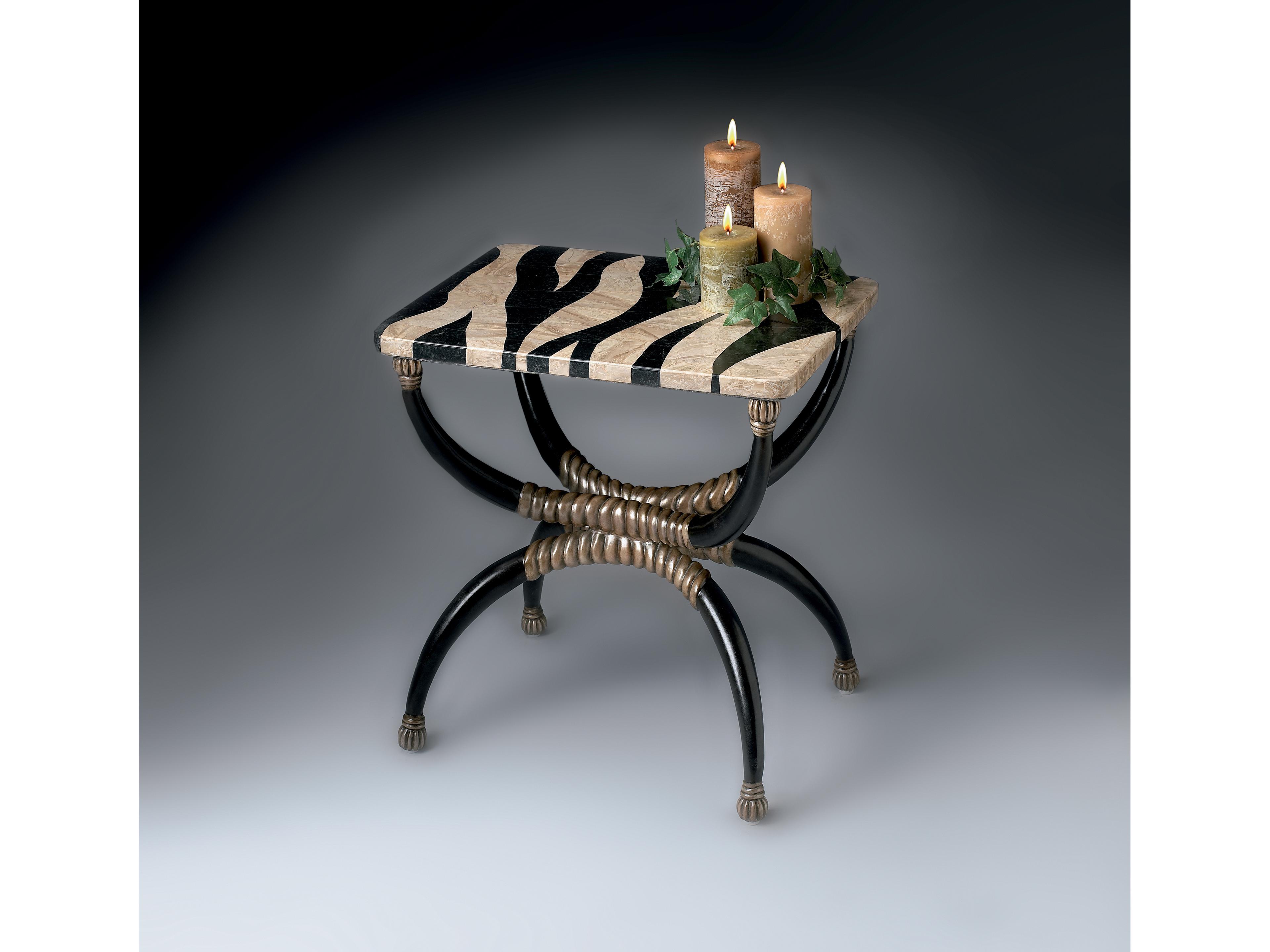 Butler Burundi Rectangular Stone Heritage End Table