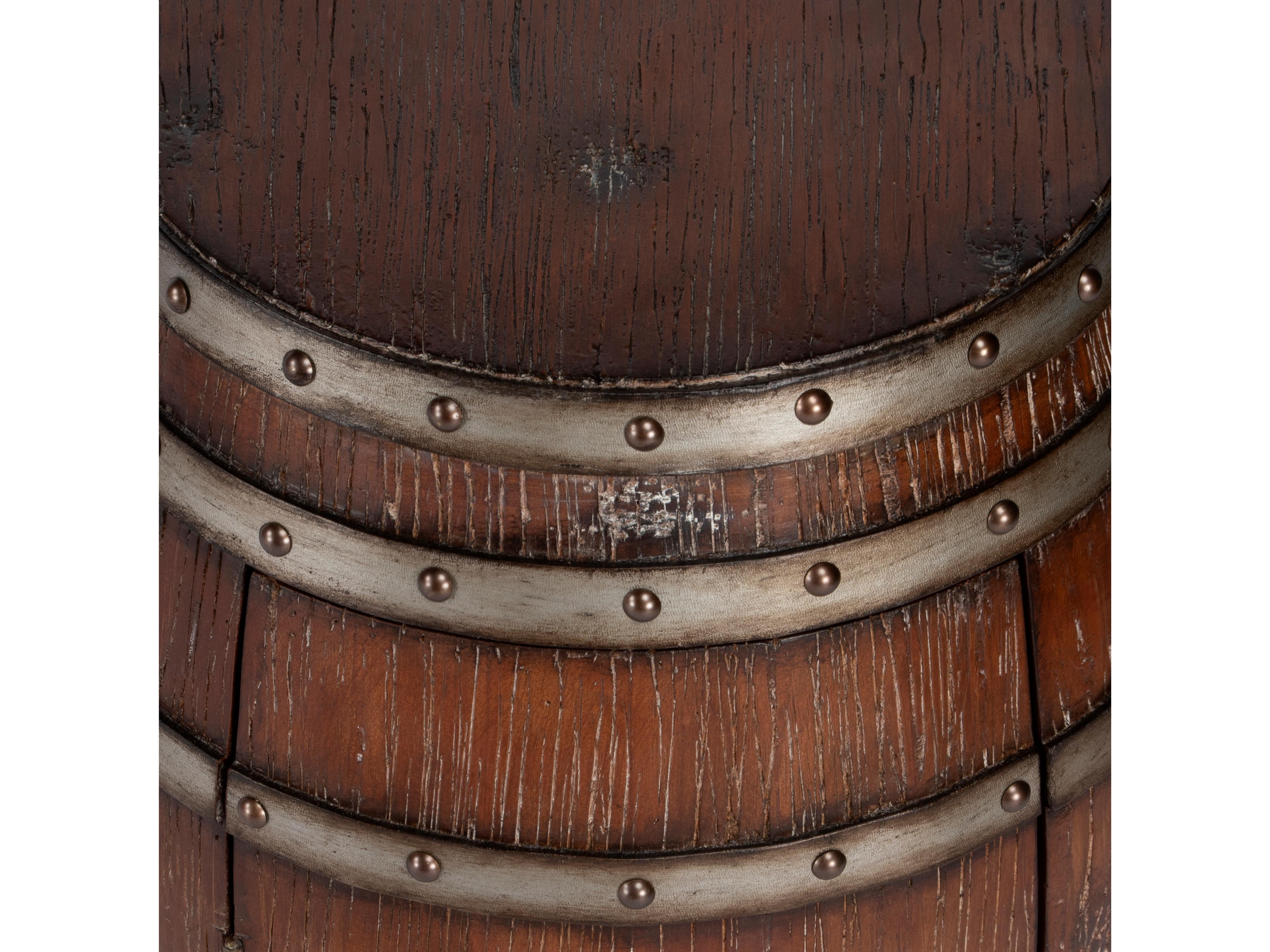 Butler Calumet Round Wood Mountain Lodge End Table