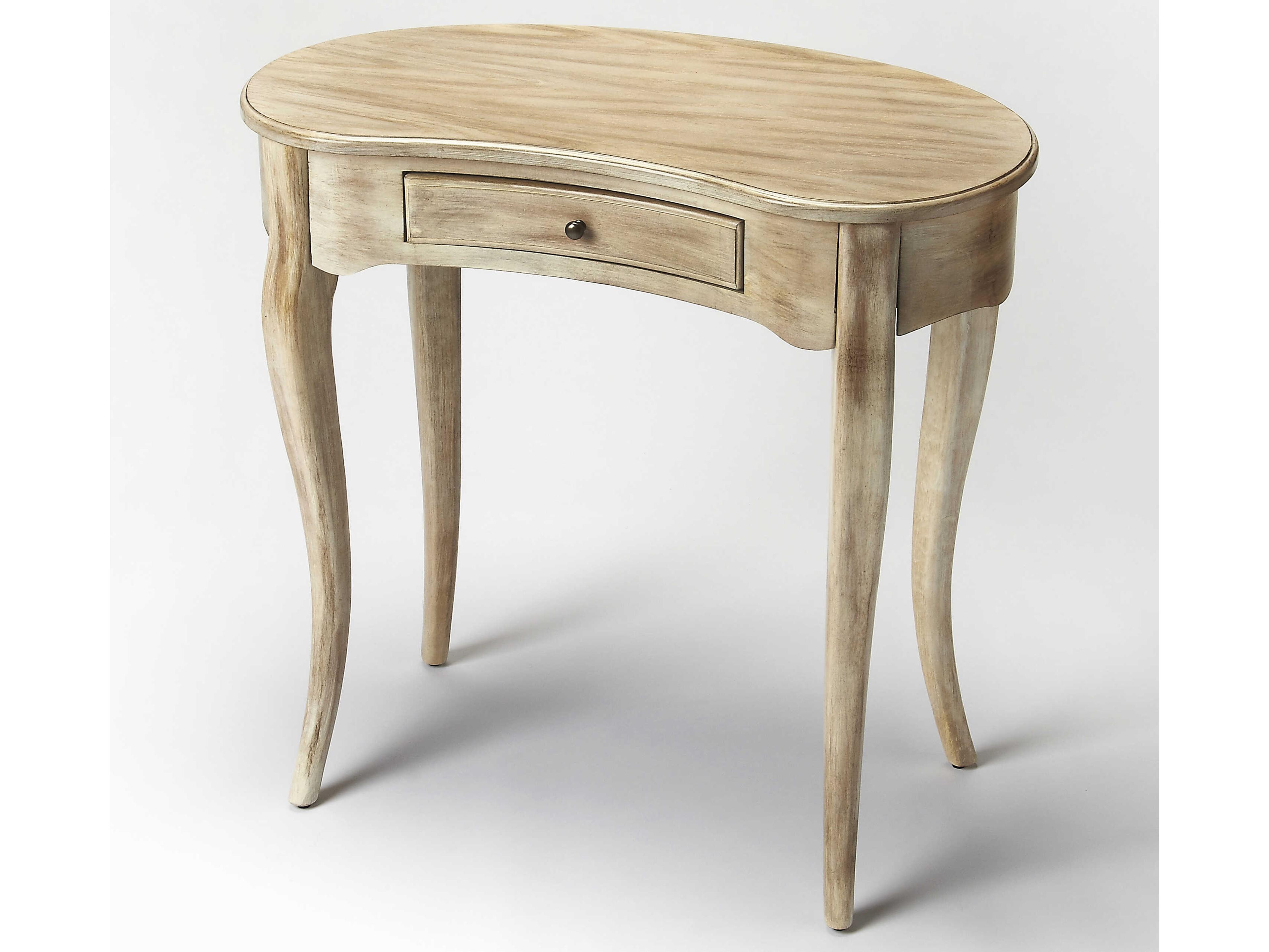 Edgewater Driftwood Gray Poplar Wood Writing Desk