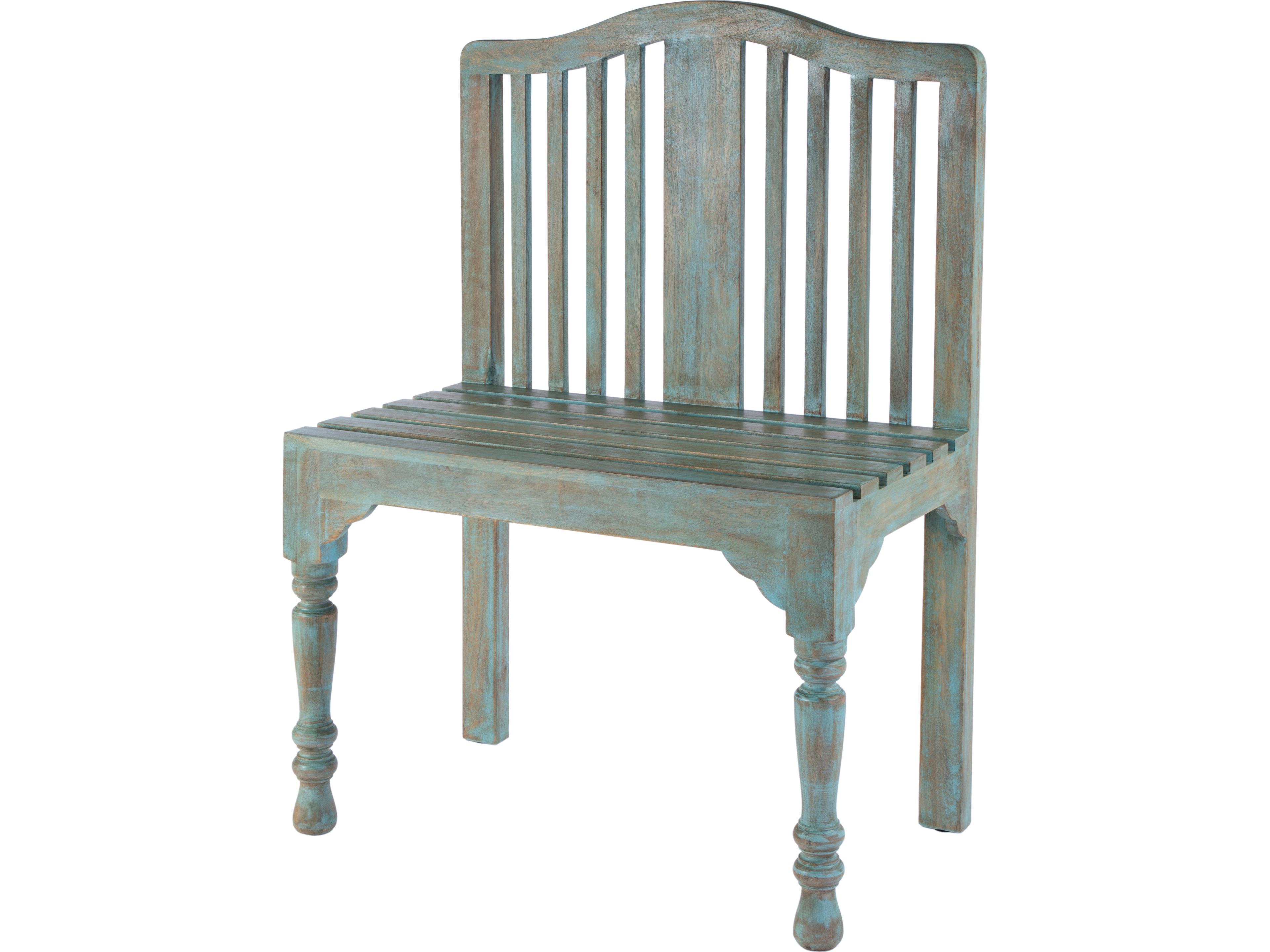 Roseland Artifacts Blue Accent Bench