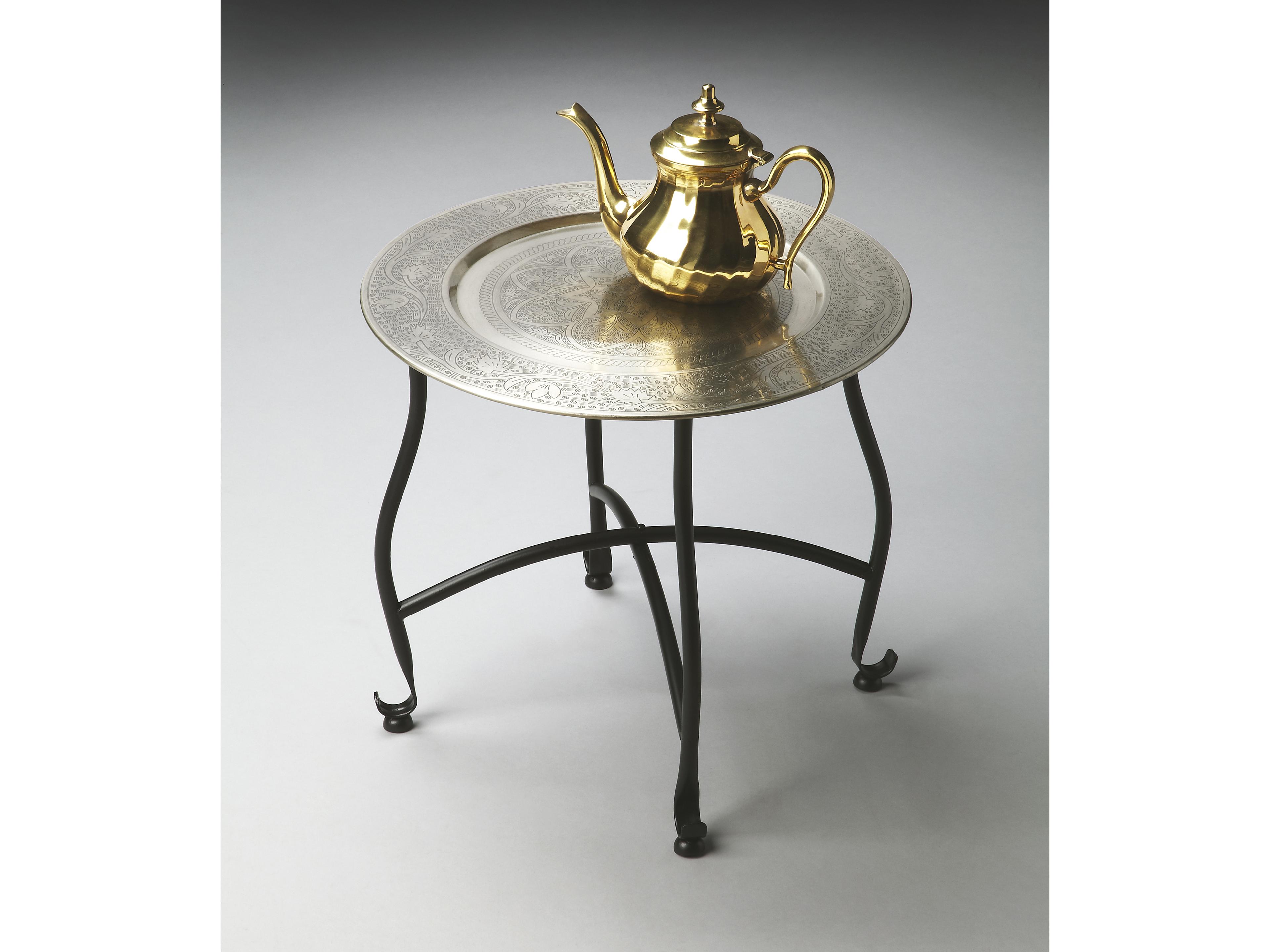 Butler Moroccan Round Metalworks End Table