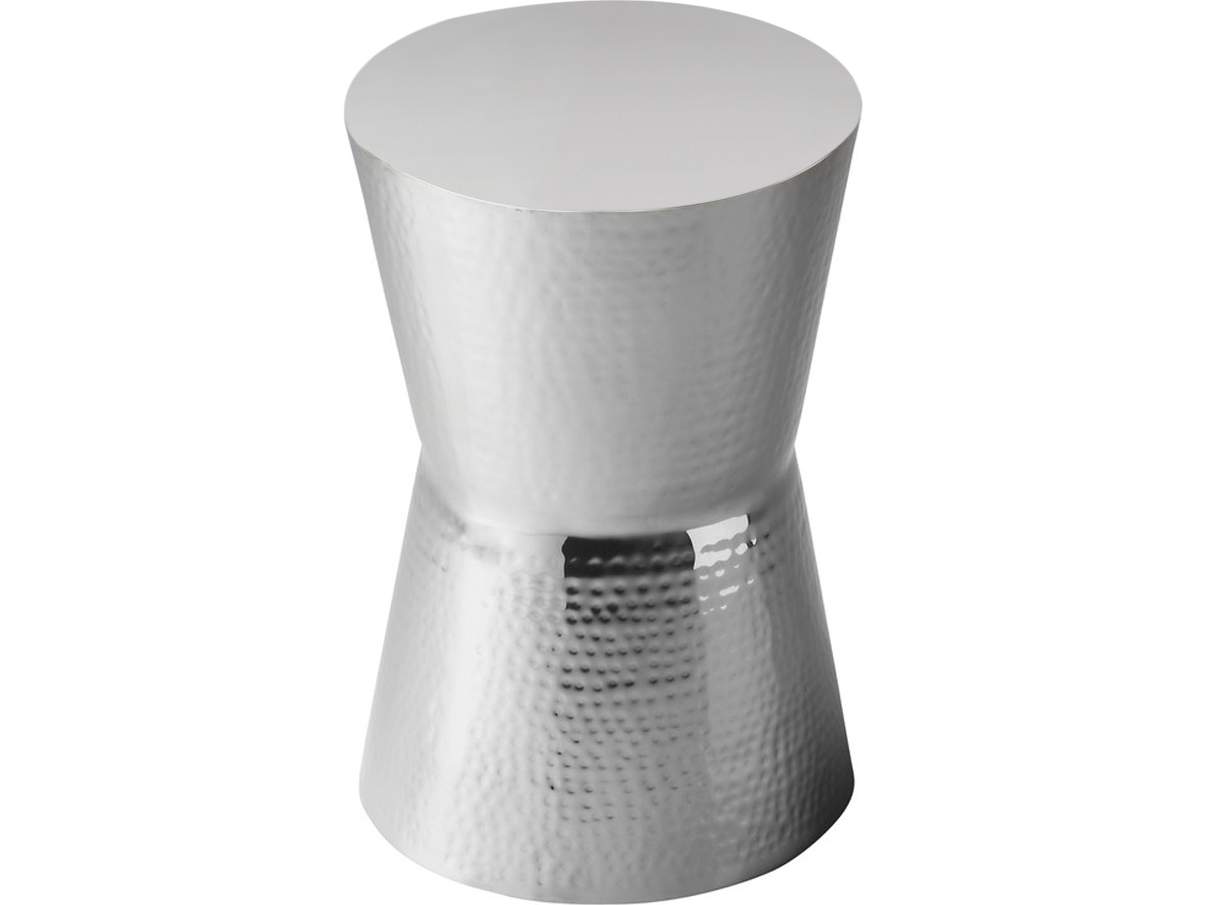 Butler Dimple Round Metal Modern Expressions End Table