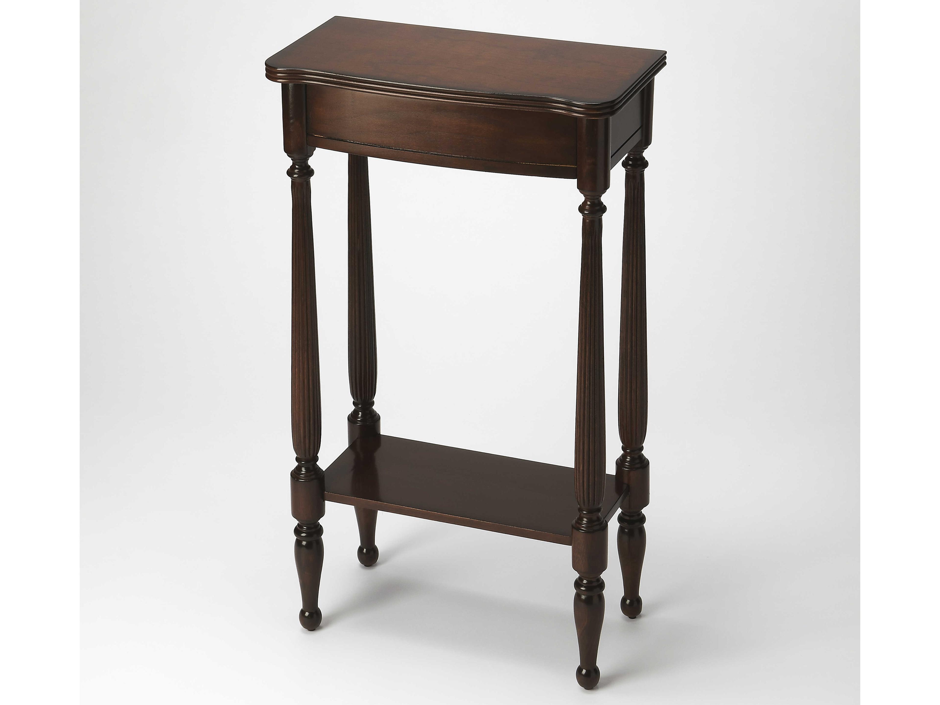 Whitney Rectangular Wood Cherry Console Table