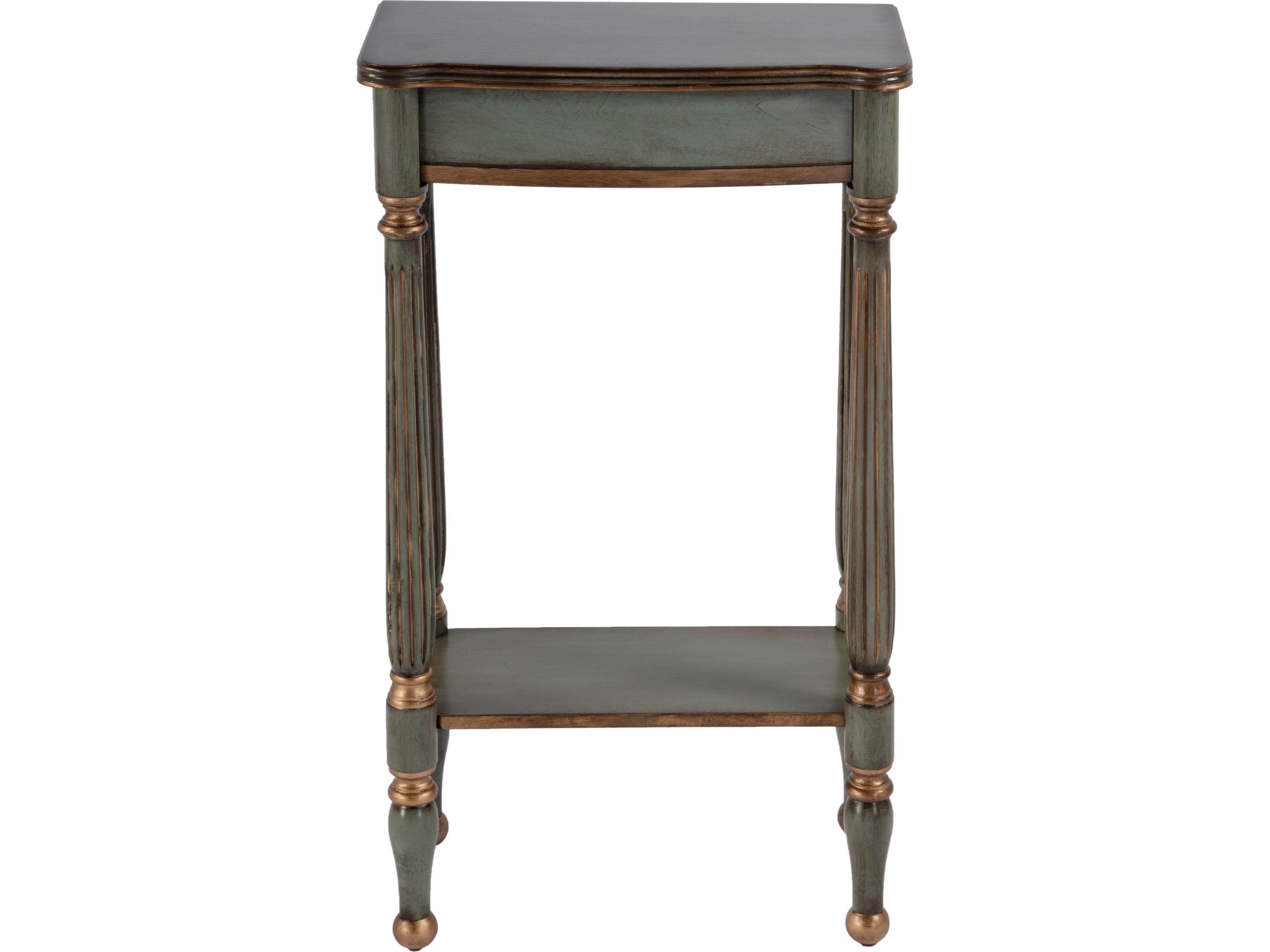 Butler Whitney Rectangular Wood Royal Pastel Green Console Table