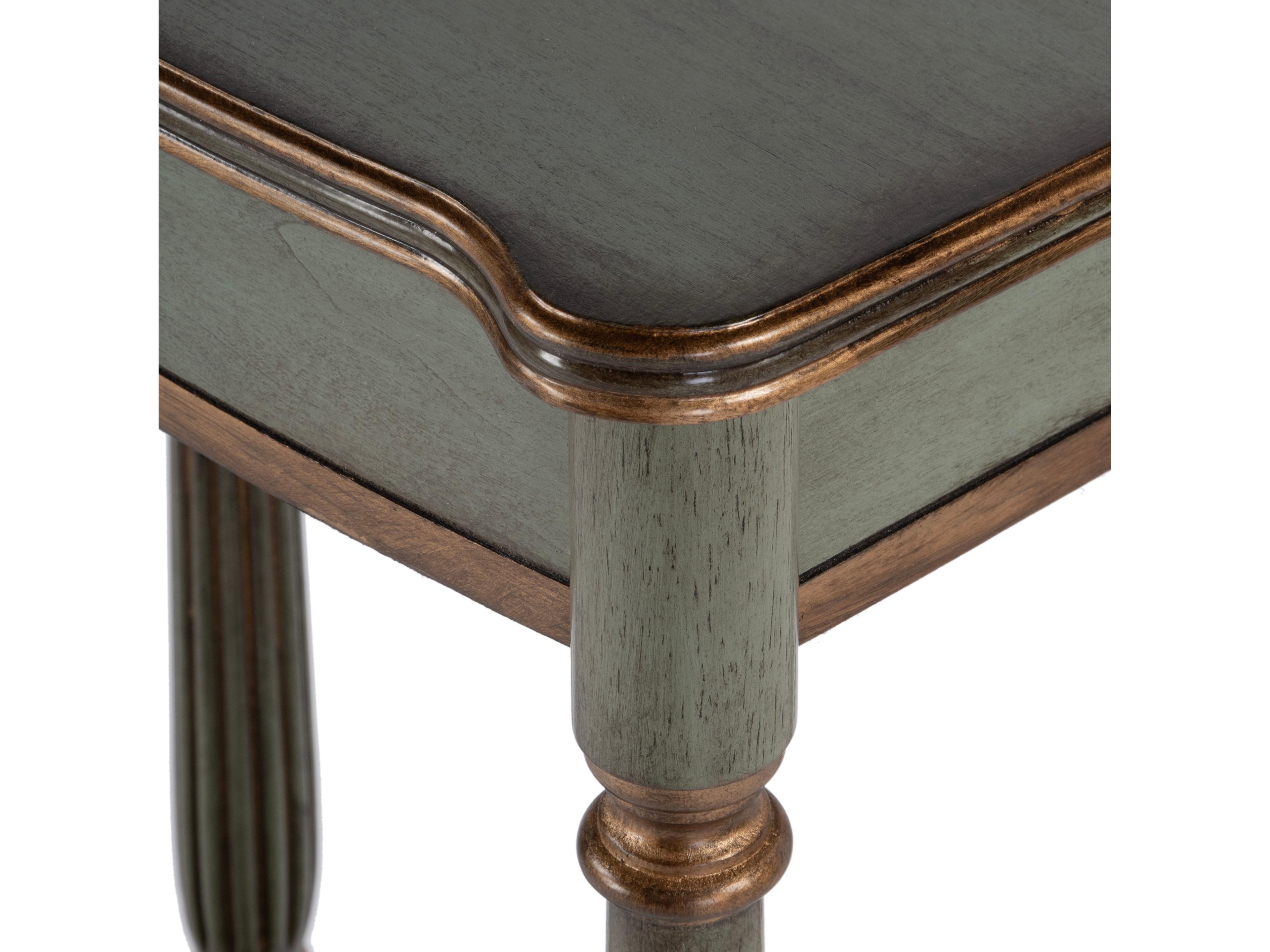 Butler Whitney Rectangular Wood Royal Pastel Green Console Table