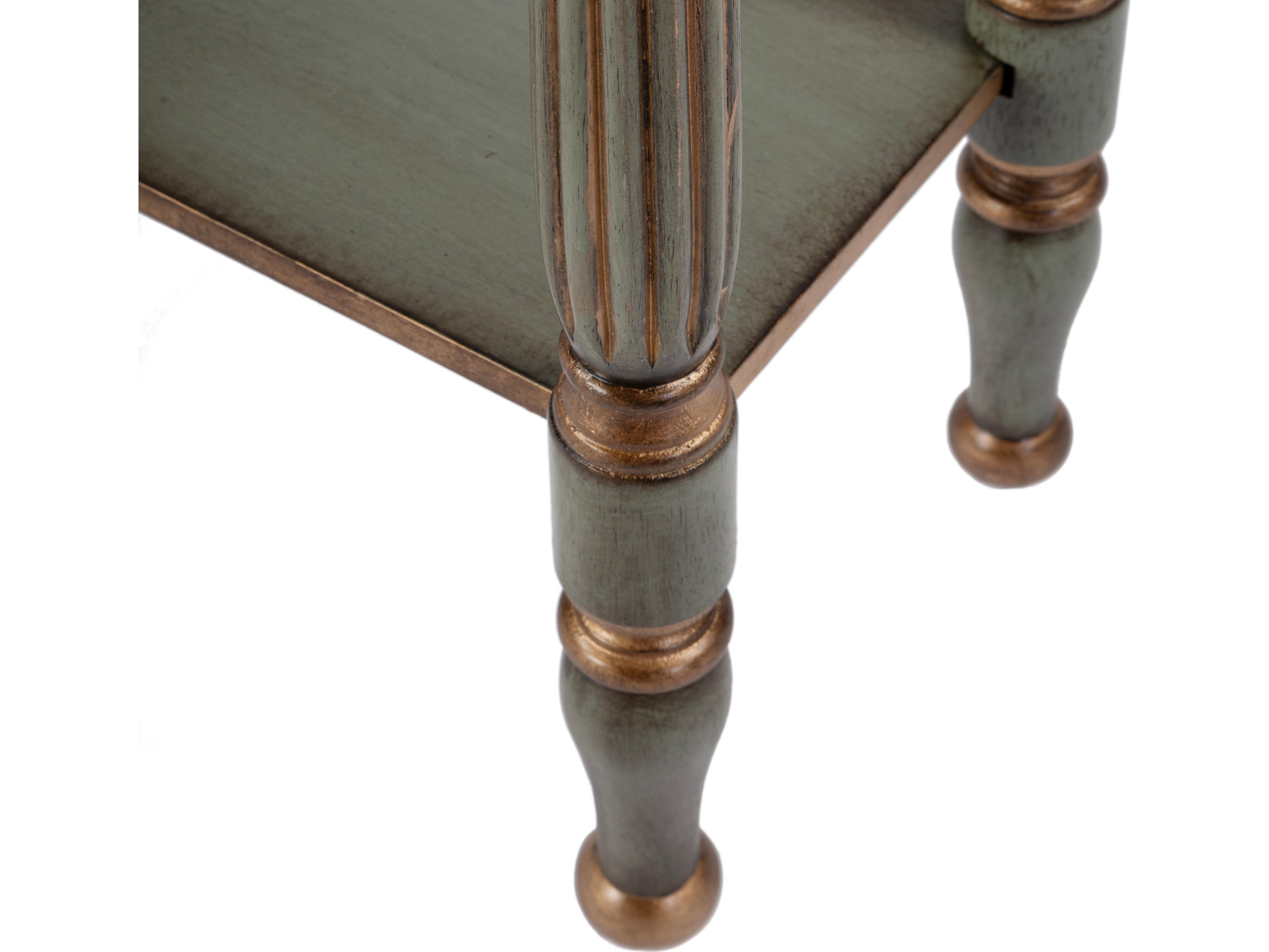 Butler Whitney Rectangular Wood Royal Pastel Green Console Table