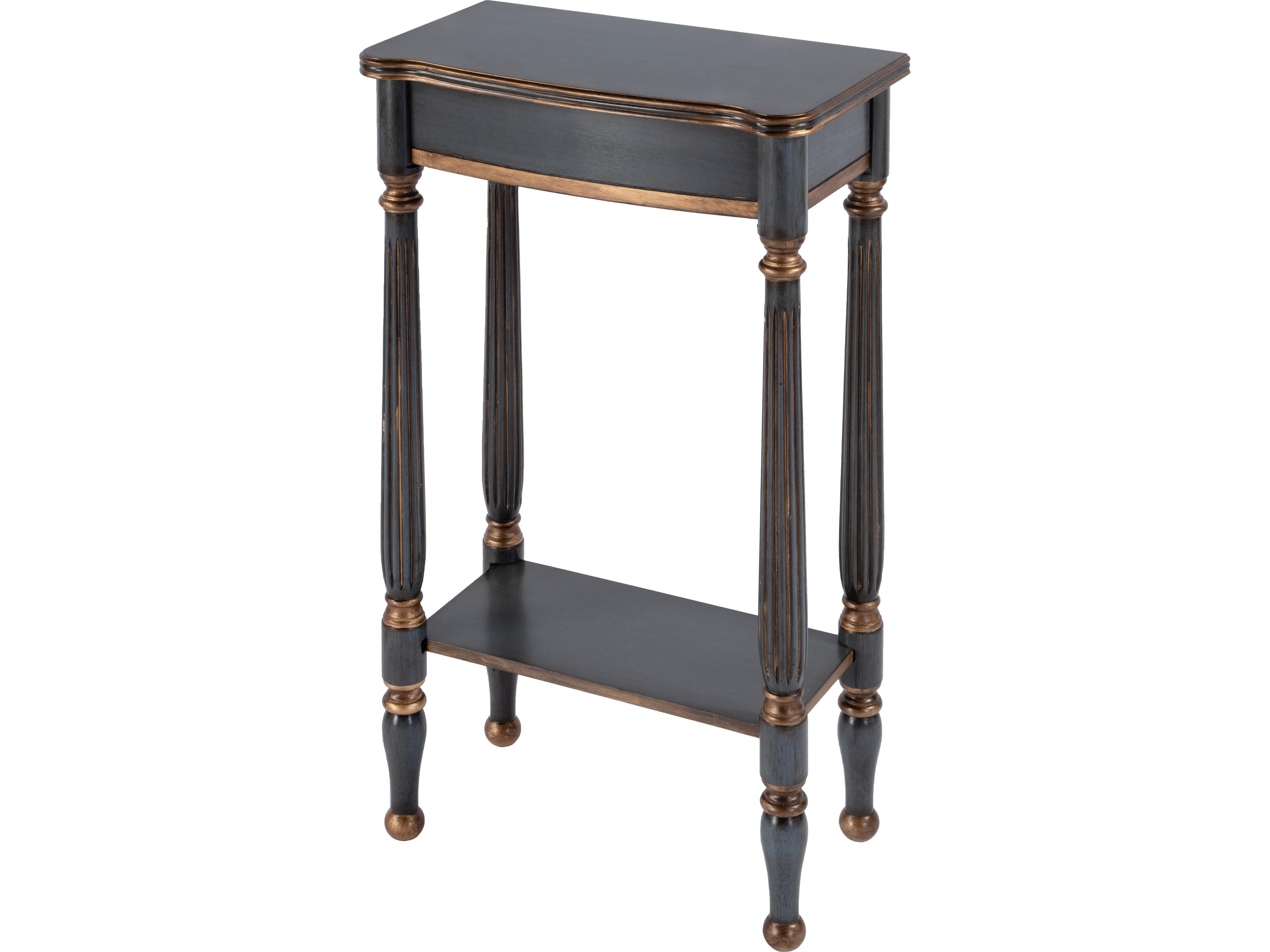 Whitney Rectangular Wood Royal Pastel Blue Console Table