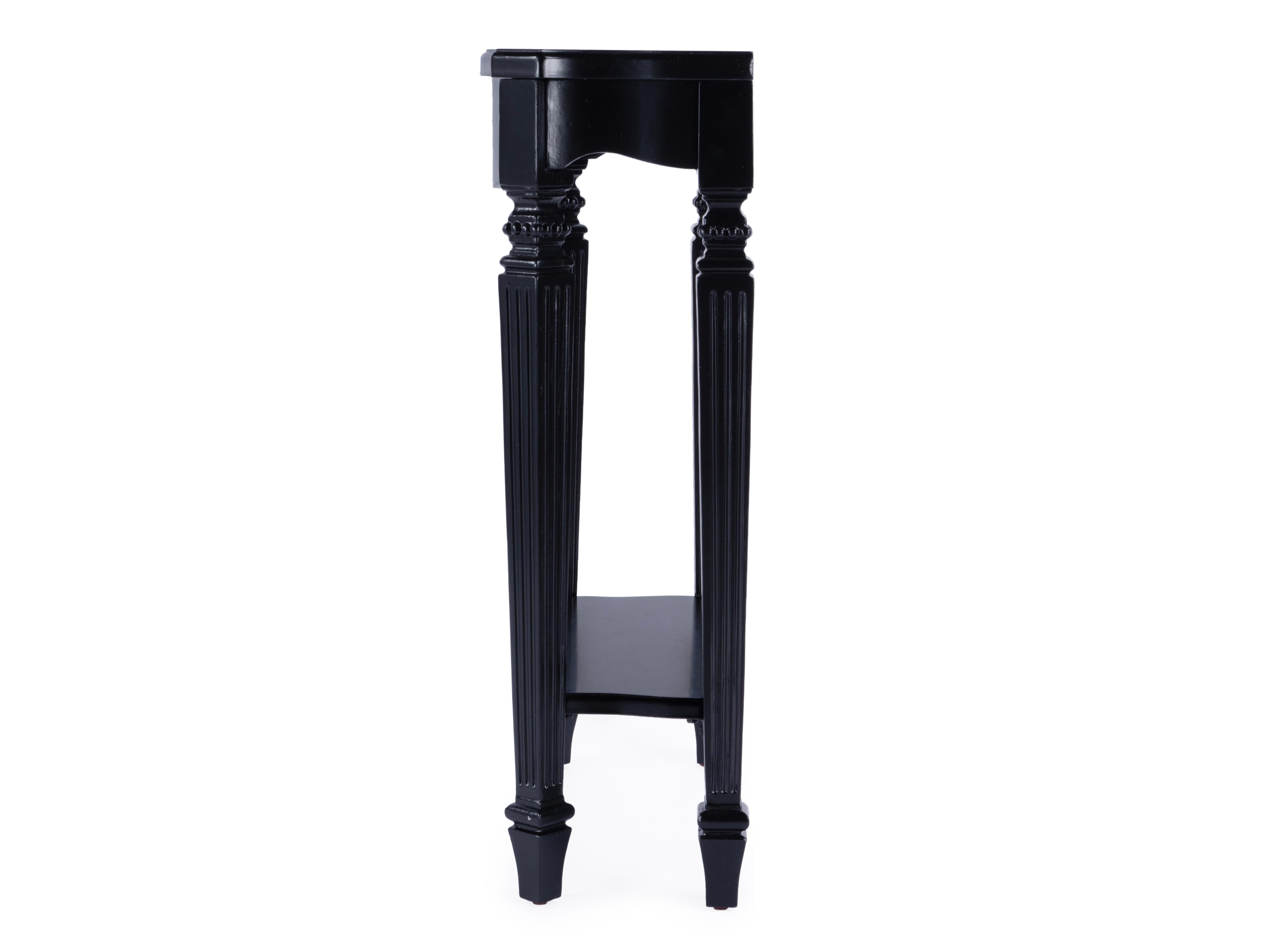 Butler Cheshire Rectangular Wood Black Licorice Console Table