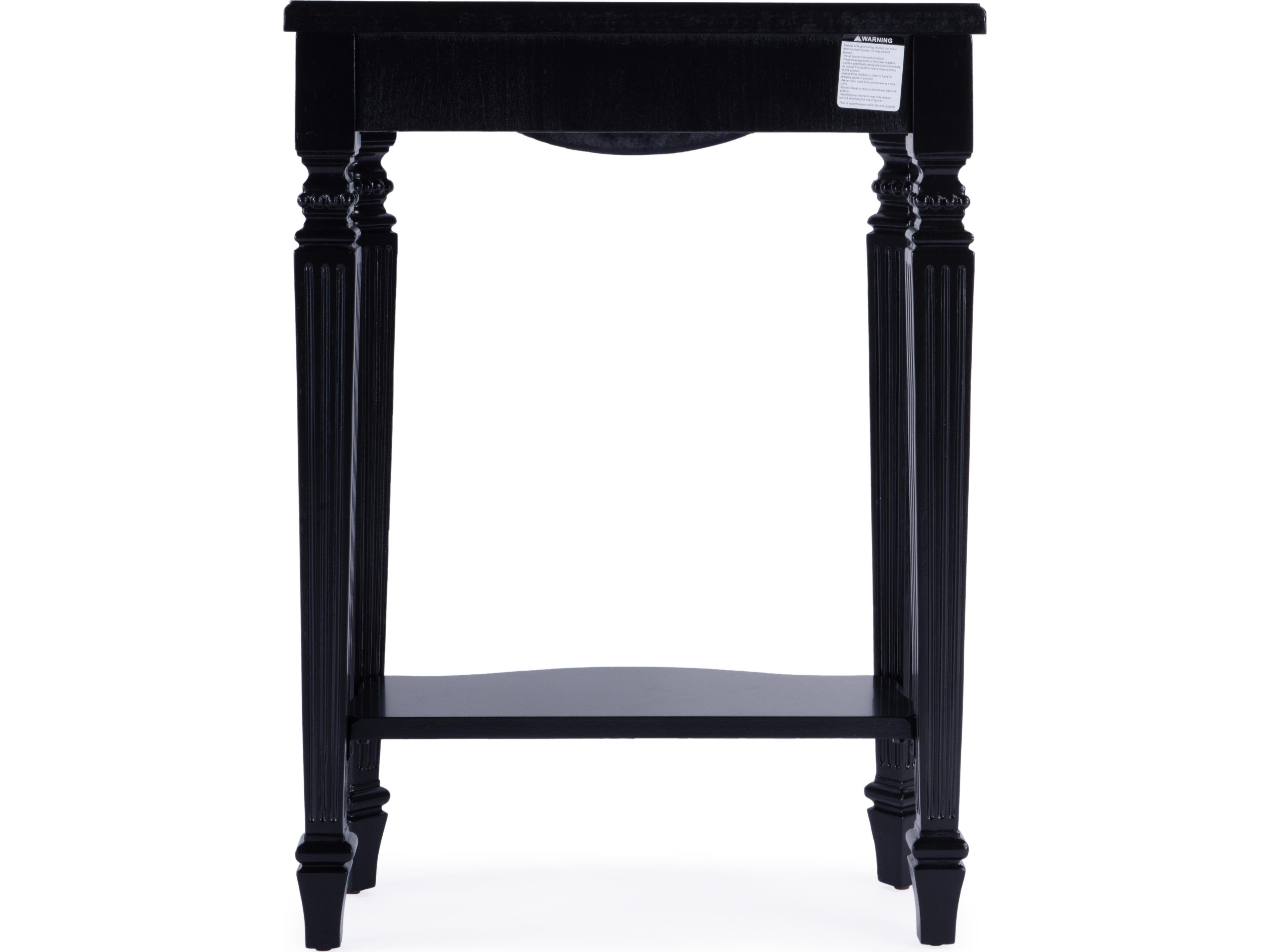 Butler Cheshire Rectangular Wood Black Licorice Console Table