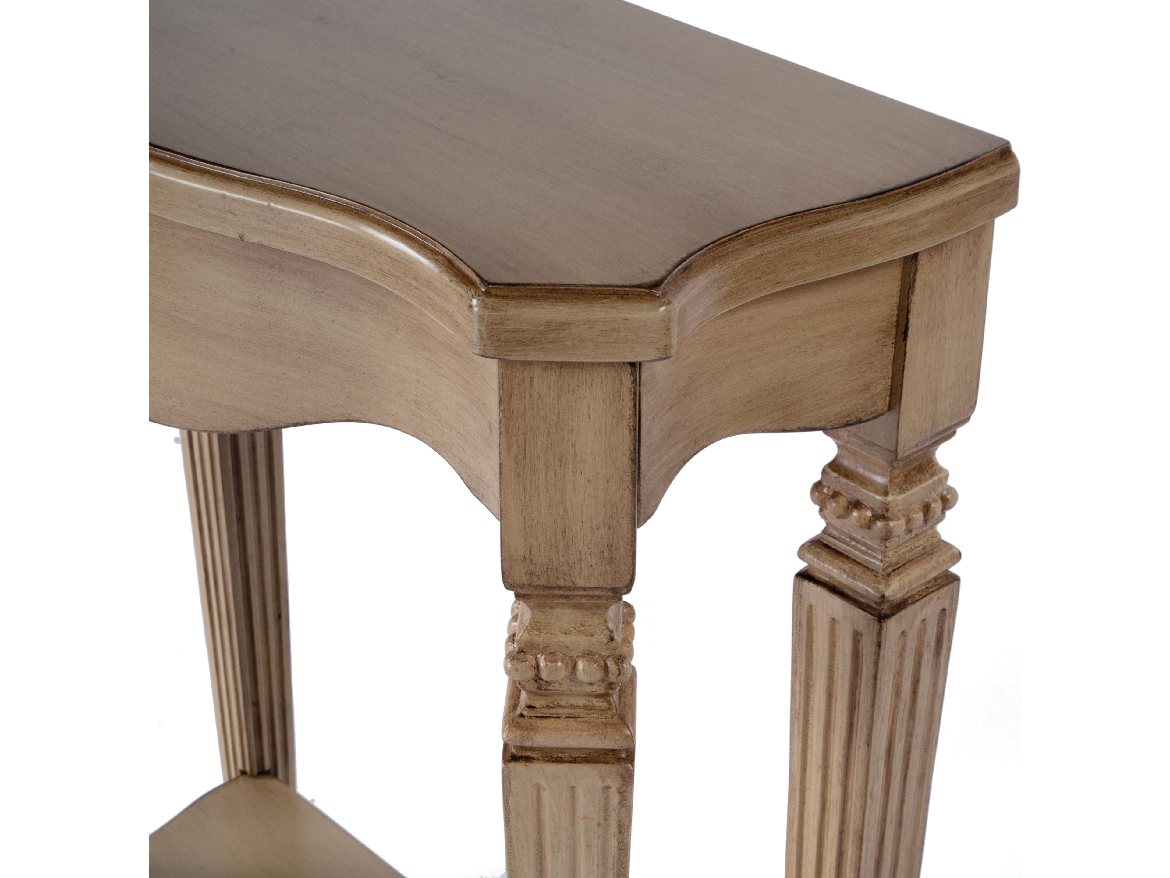Butler Cheshire Rectangular Wood Antique Beige Console Table