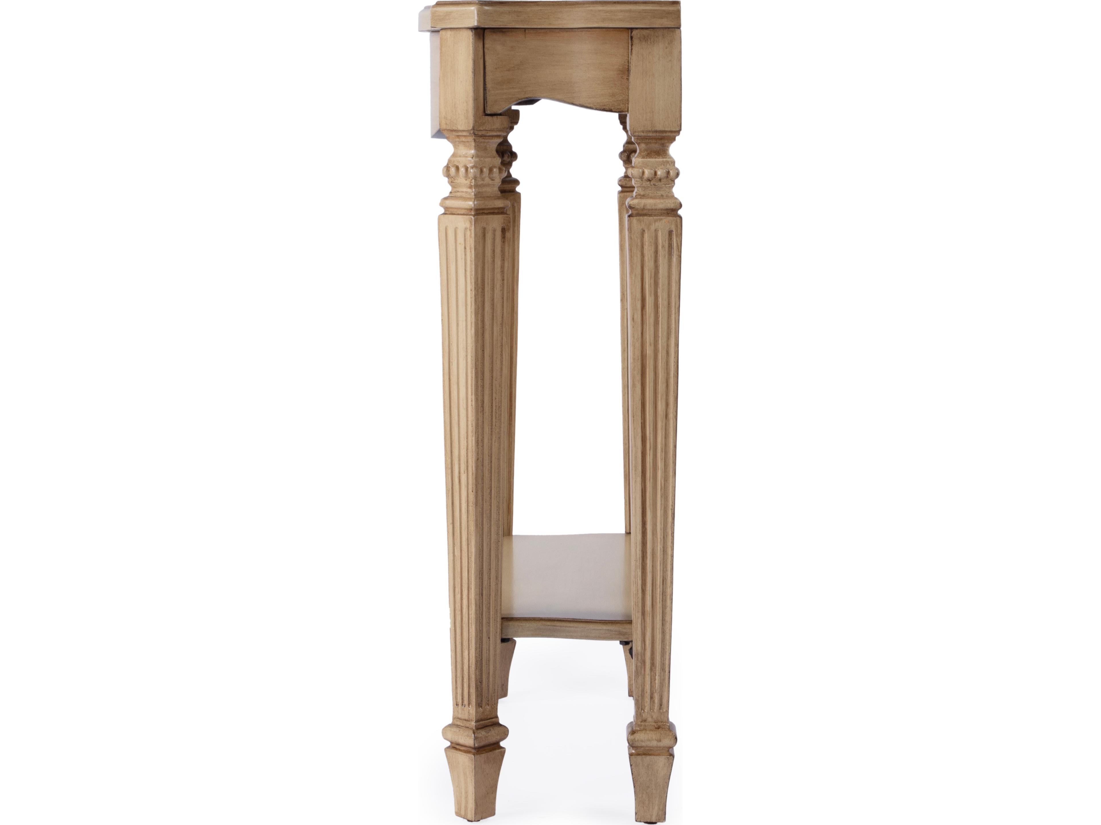 Butler Cheshire Rectangular Wood Antique Beige Console Table