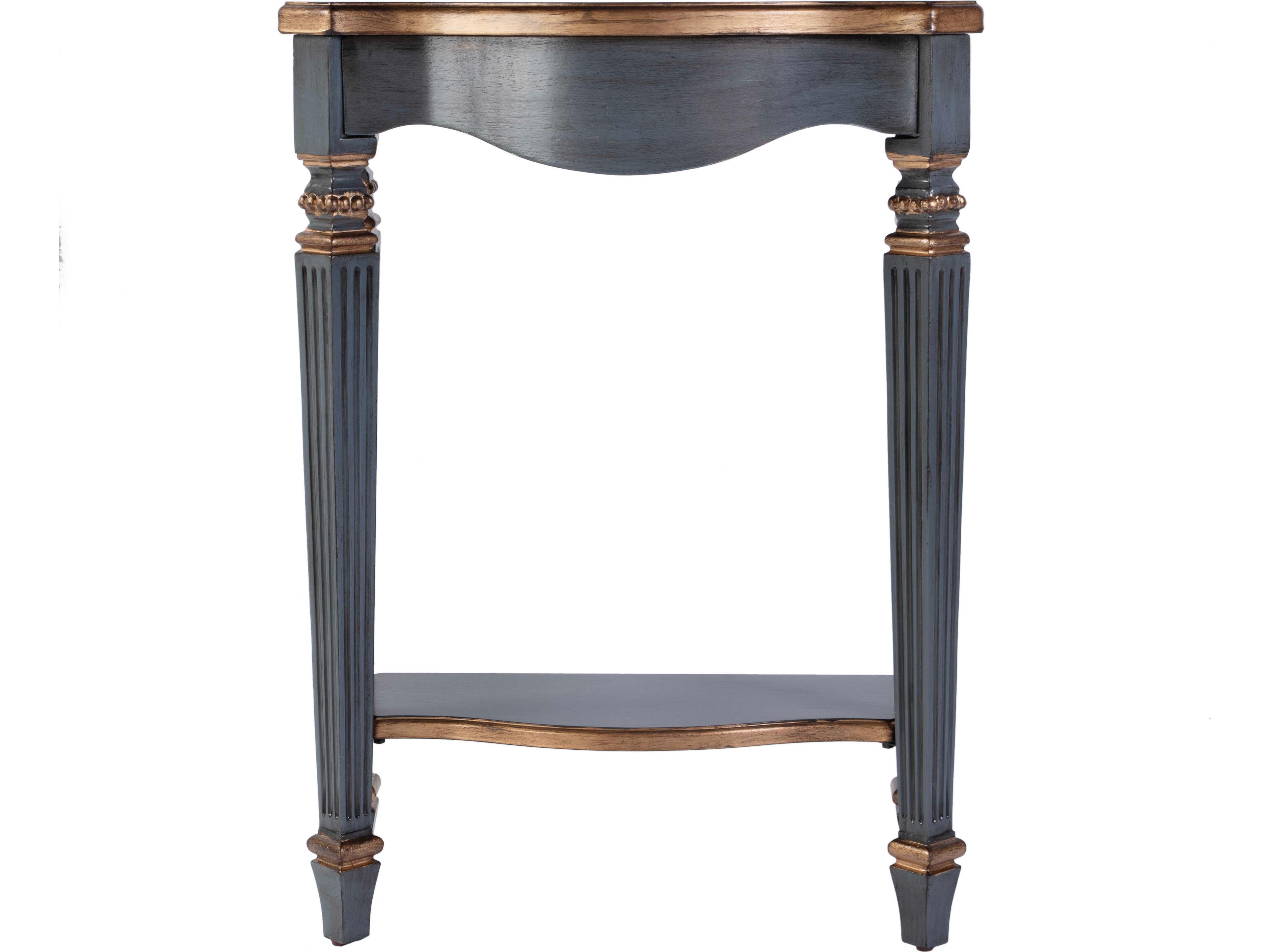 Butler Cheshire Rectangular Wood Pastel Blue Console Table