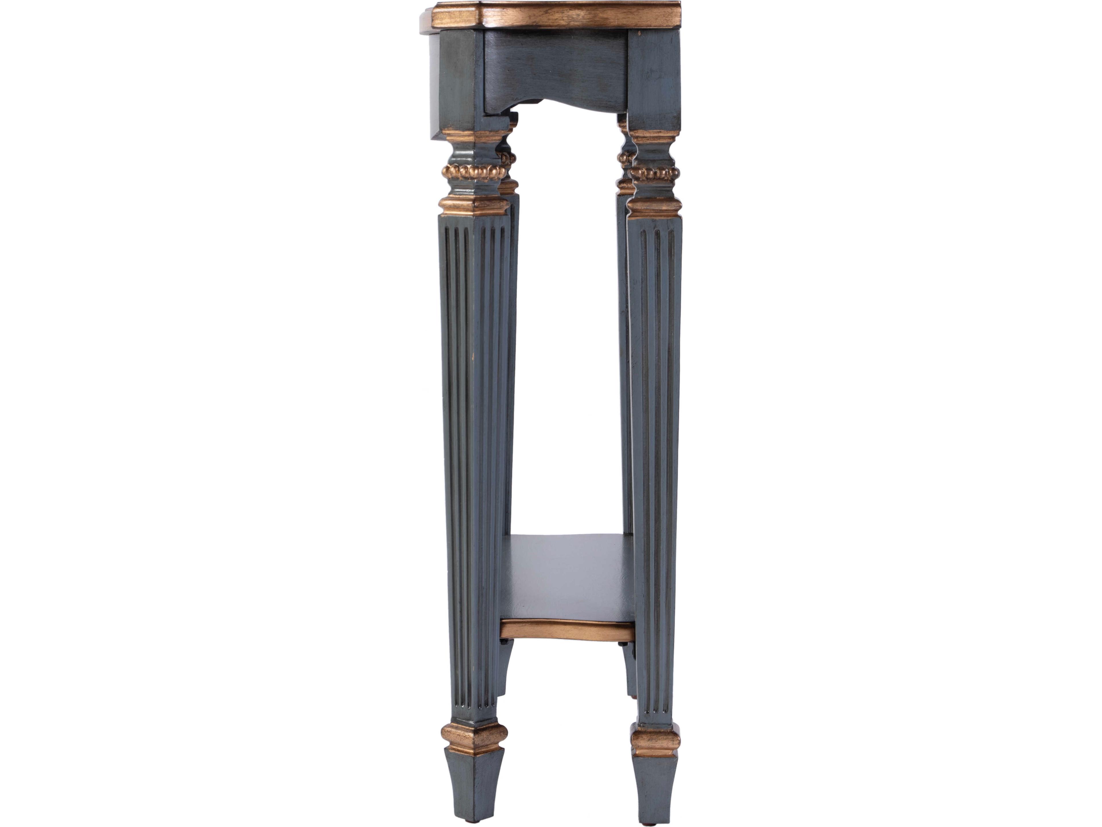 Butler Cheshire Rectangular Wood Pastel Blue Console Table