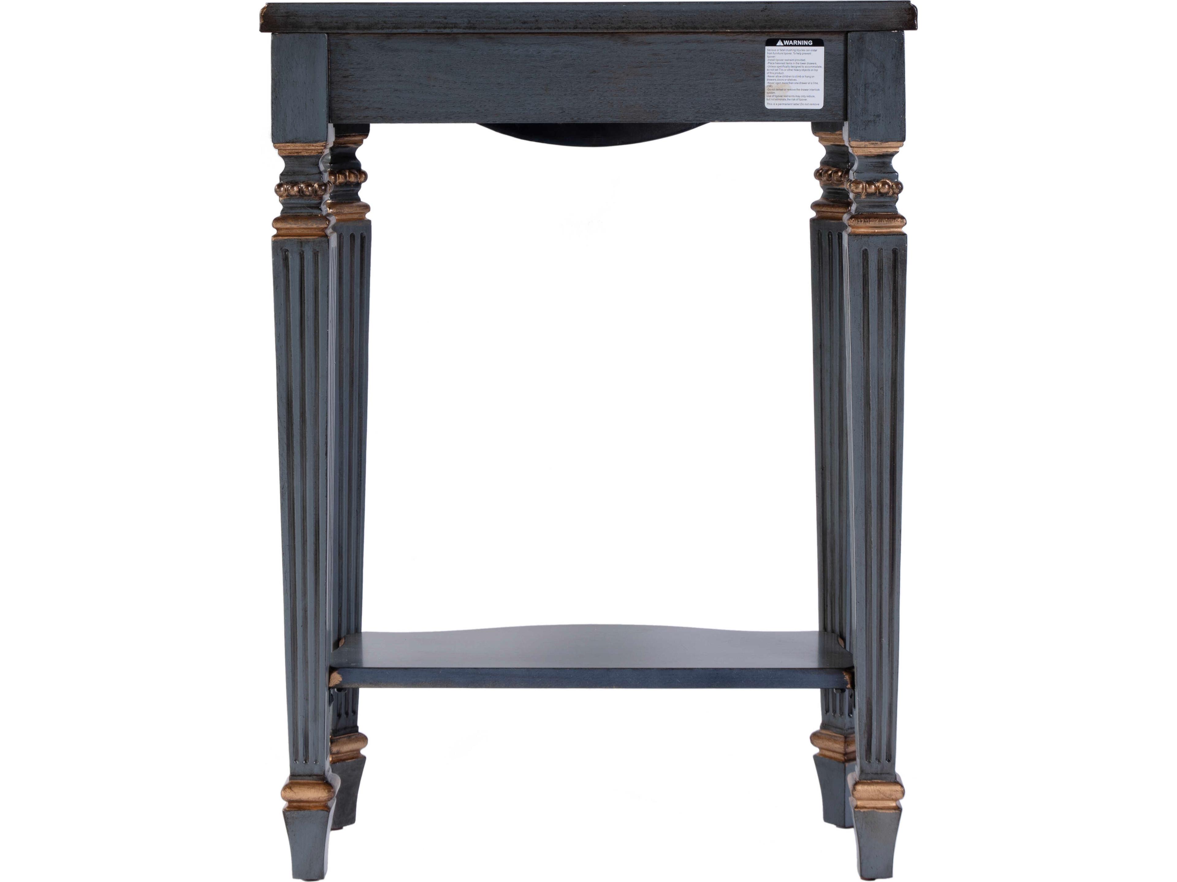 Butler Cheshire Rectangular Wood Pastel Blue Console Table