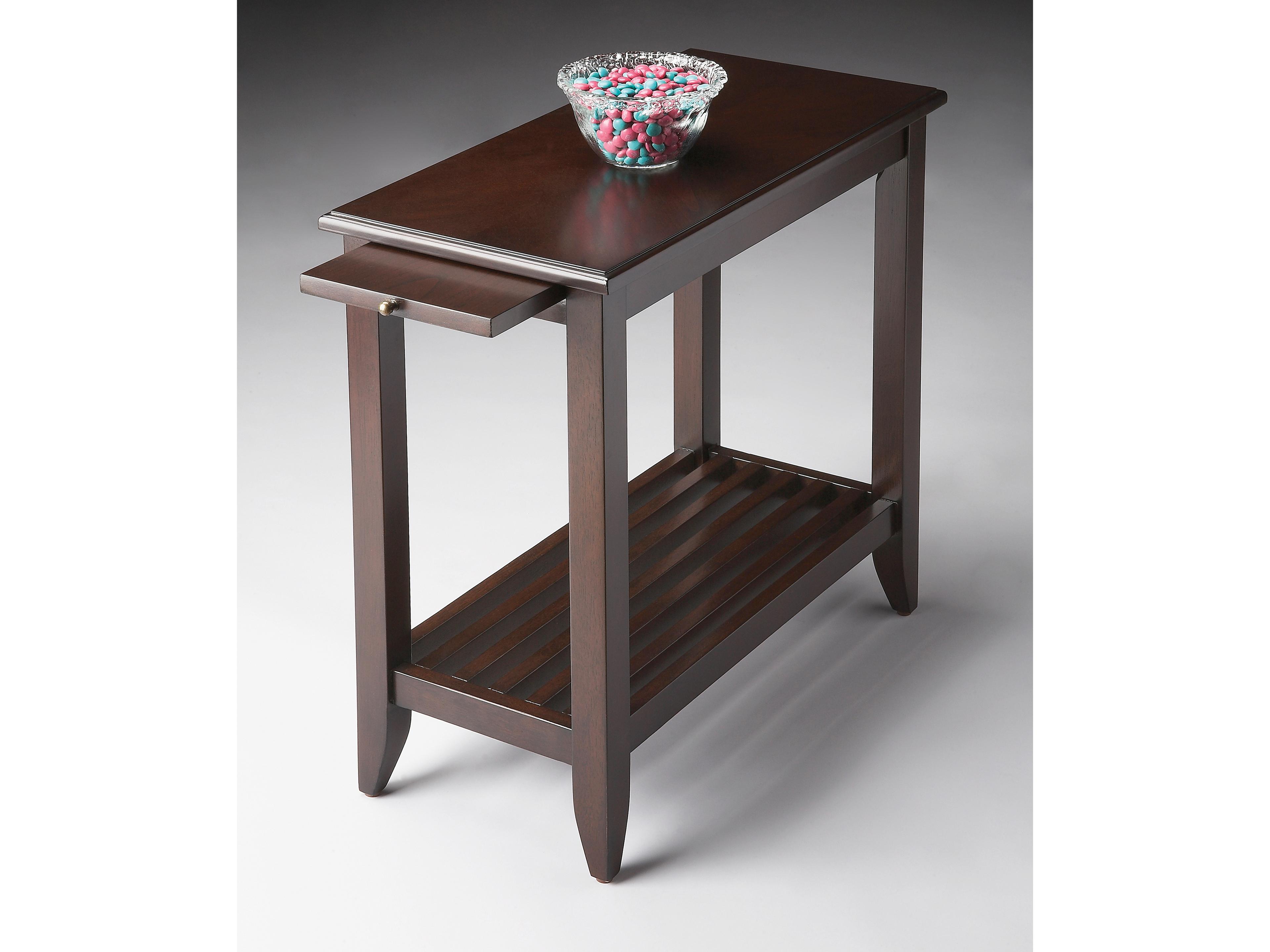 Butler Irvine Rectangular Wood Merlot End Table
