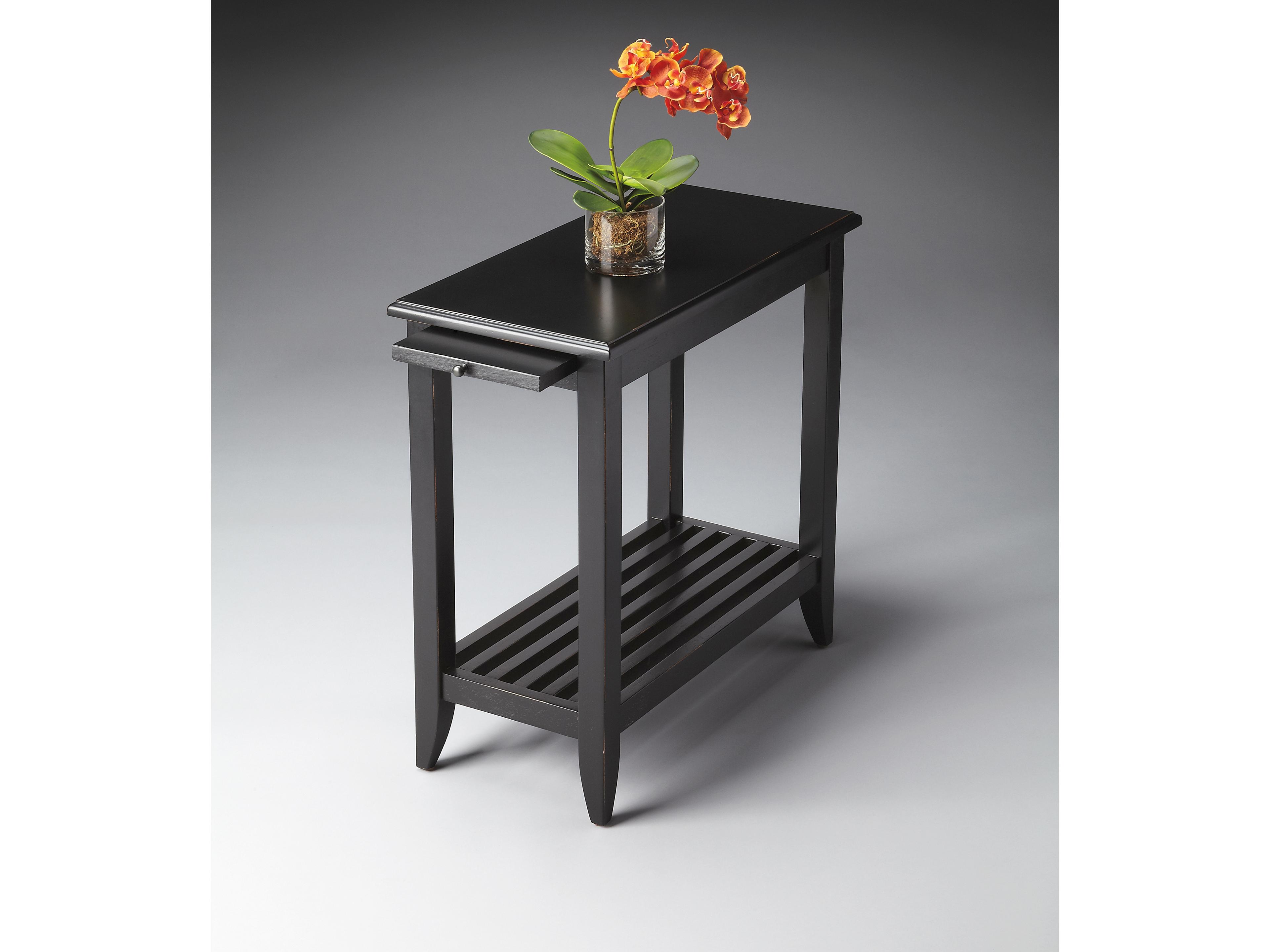 Butler Irvine Rectangular Wood Black Licorice End Table