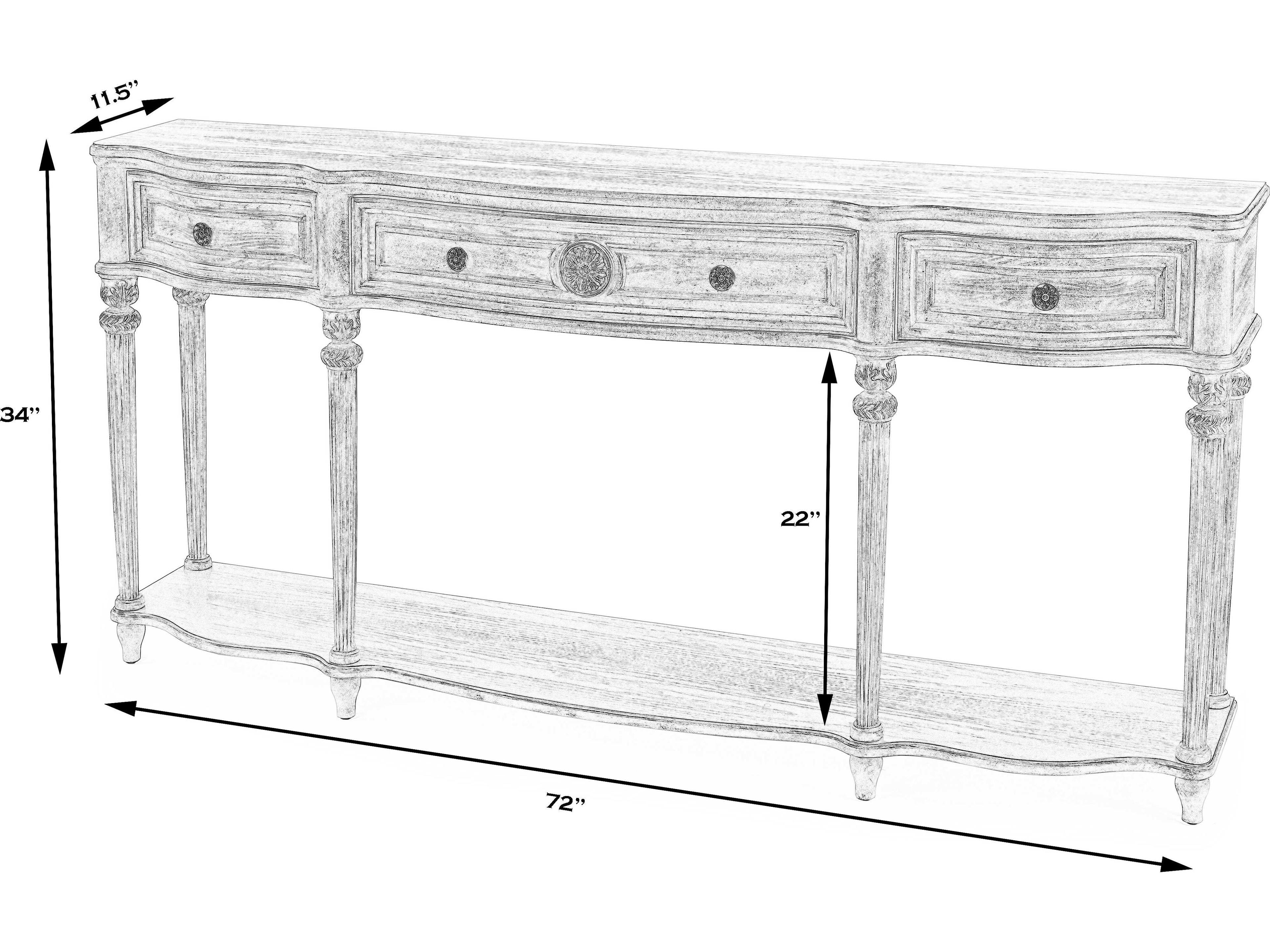 Butler Peyton Rectangular Wood Pastel Sage Green Console Table