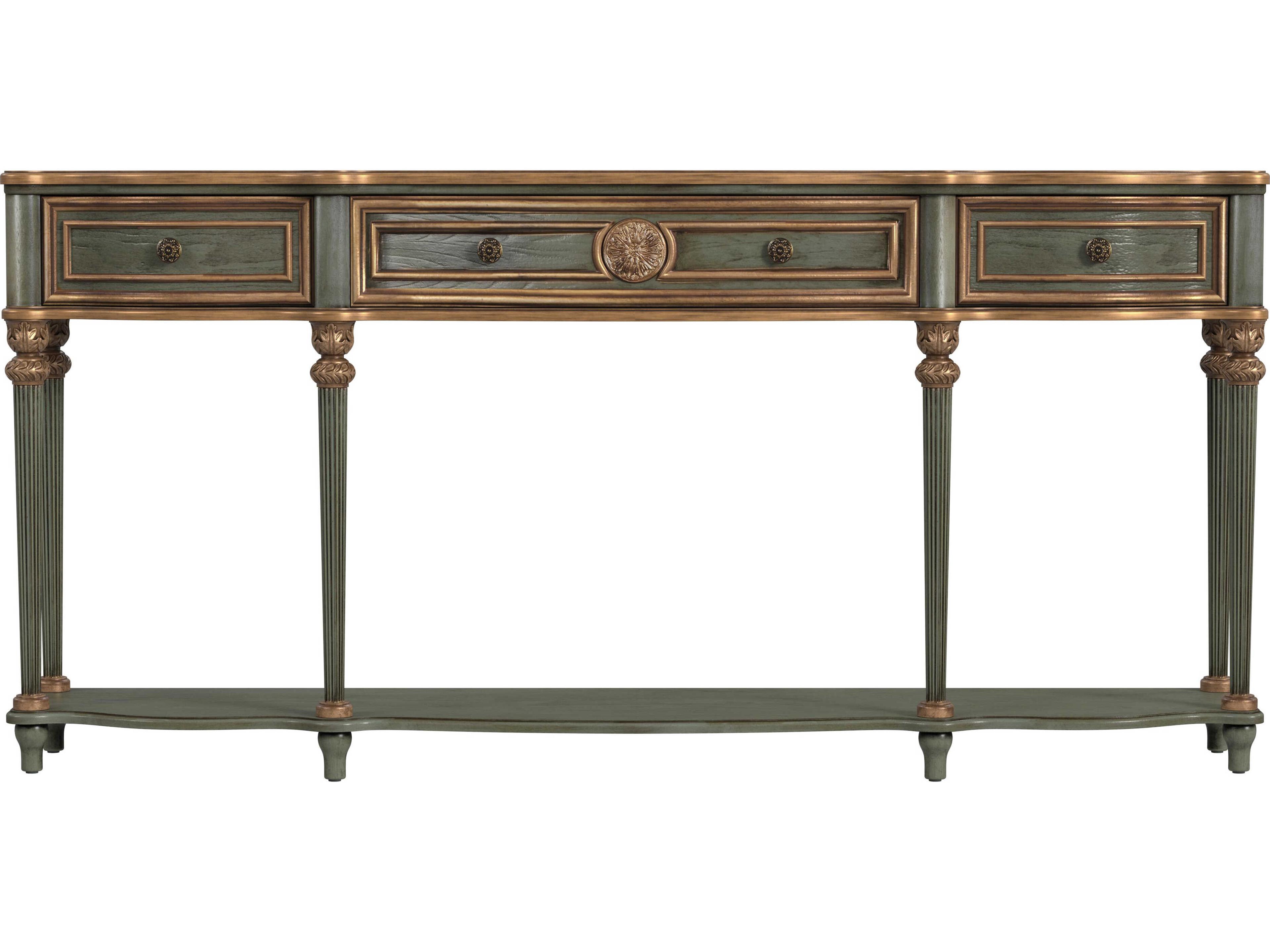 Butler Peyton Rectangular Wood Pastel Sage Green Console Table