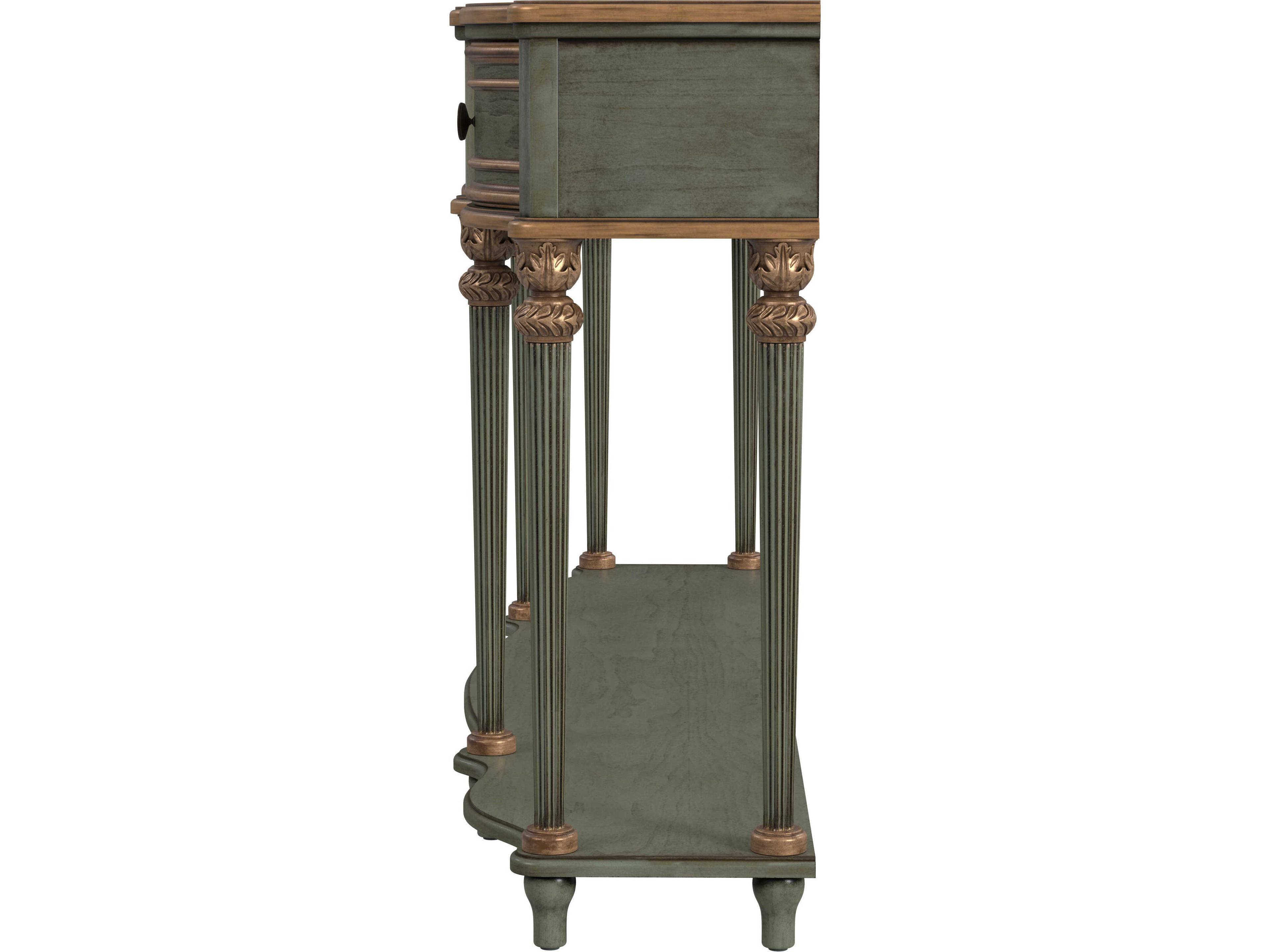 Butler Peyton Rectangular Wood Pastel Sage Green Console Table