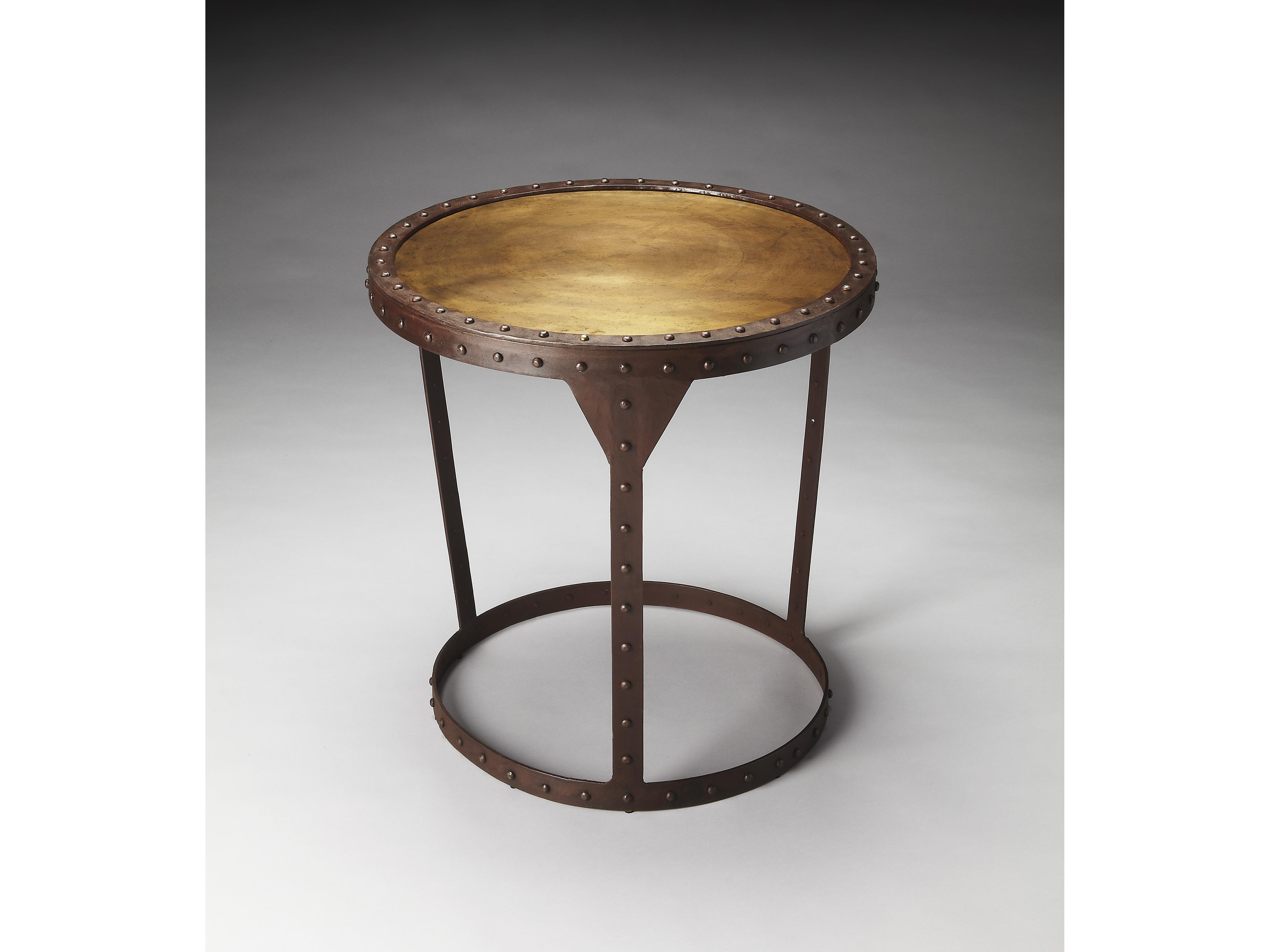 Butler Bonham Round Metalworks End Table