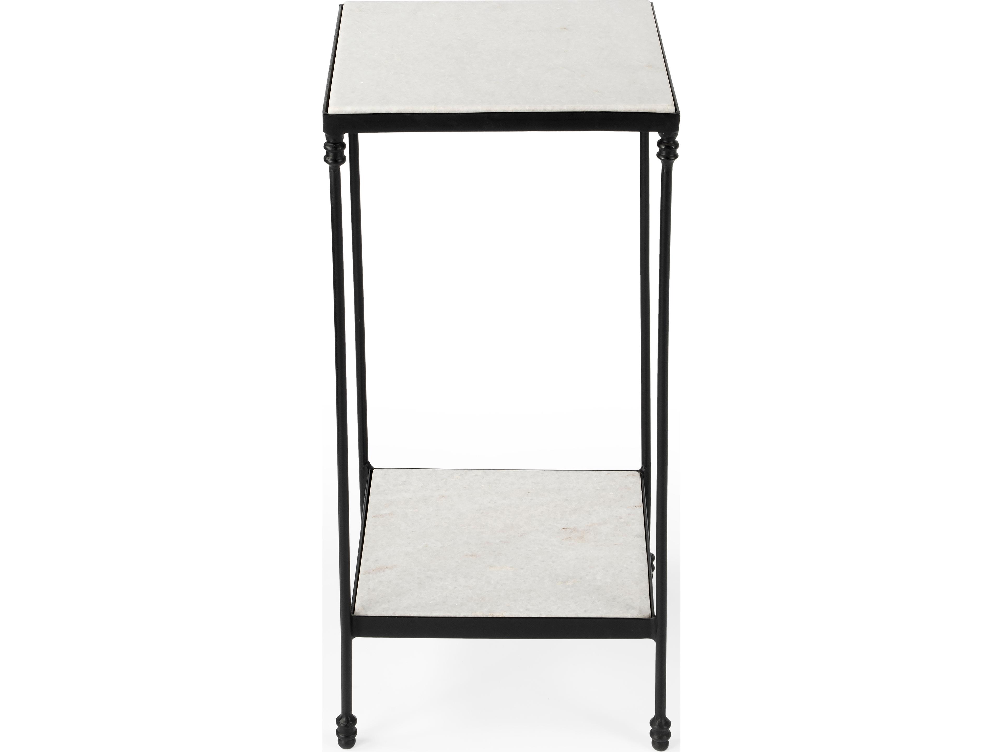 Butler Larkin Square Marble Metalworks End Table