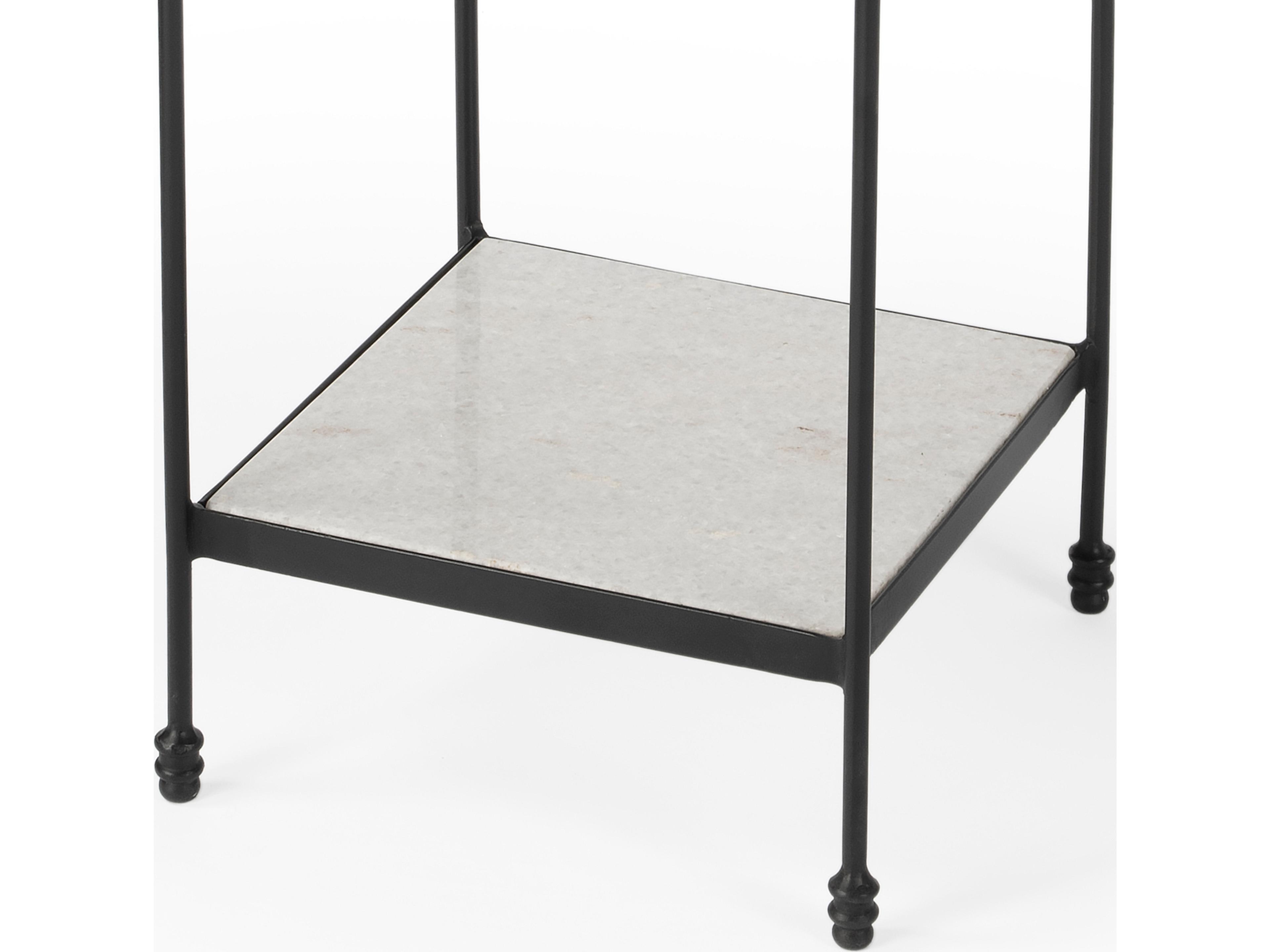 Butler Larkin Square Marble Metalworks End Table