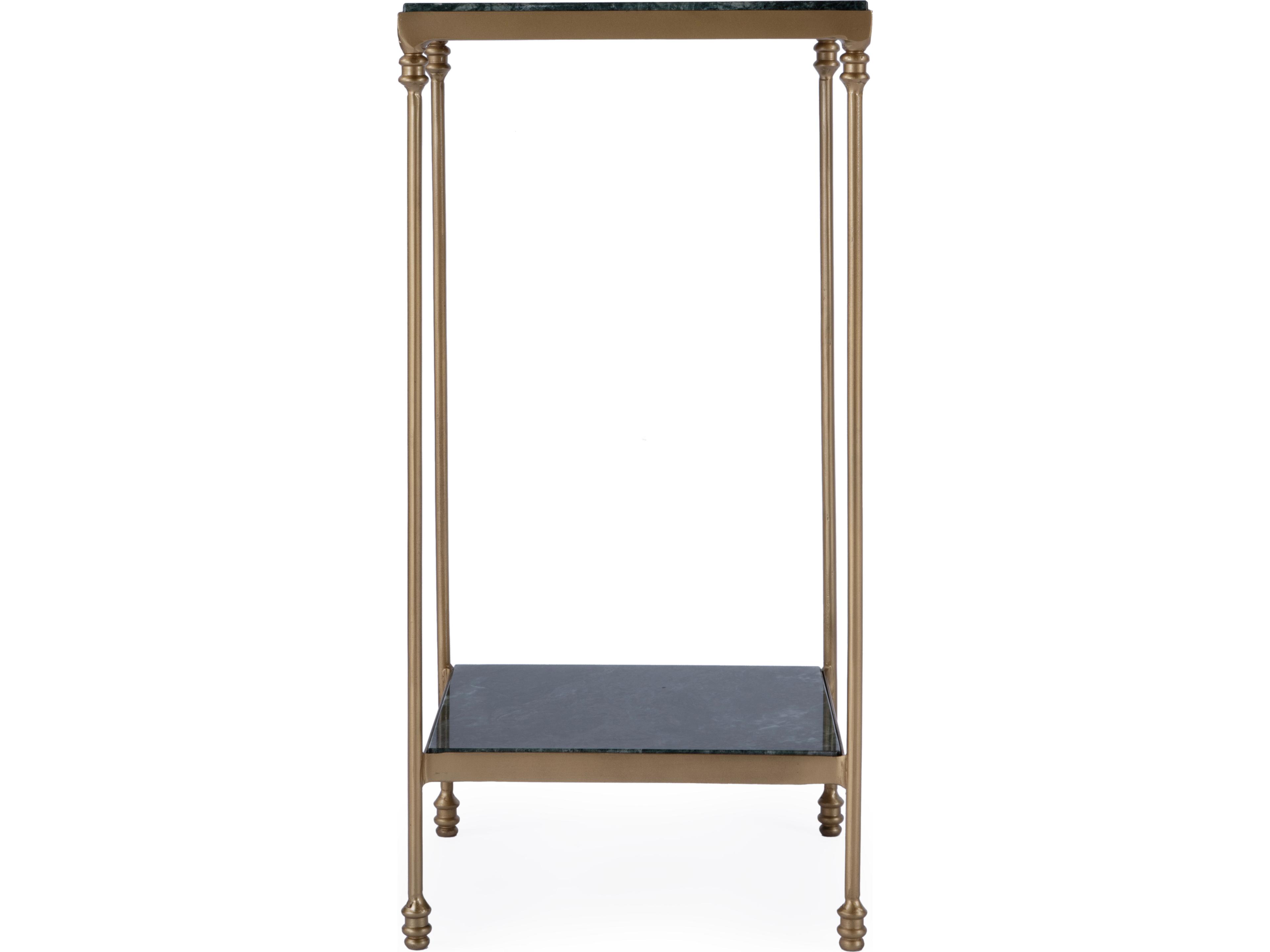 Butler Larkin Square Green Marble End Table