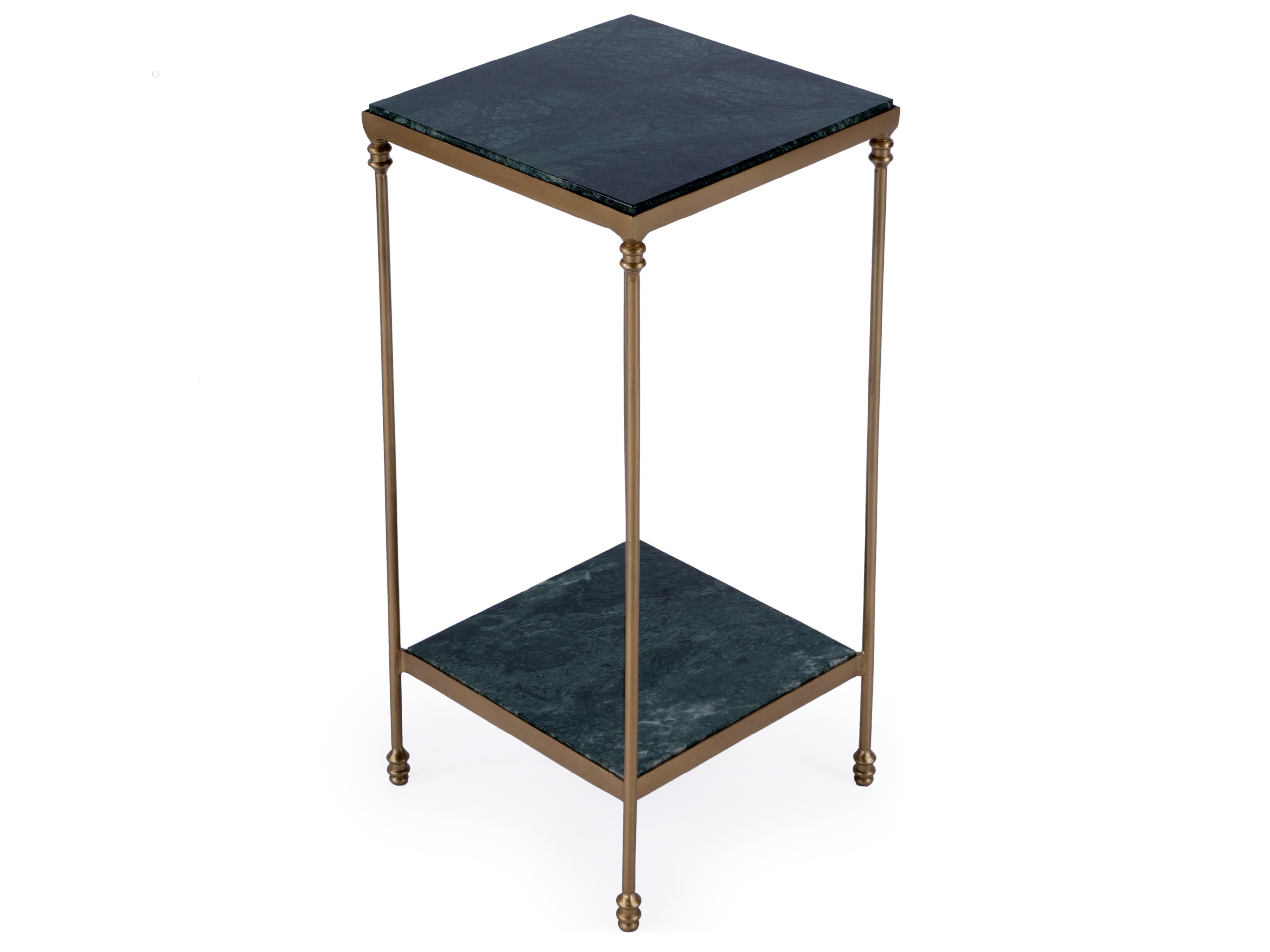 Butler Larkin Square Green Marble End Table
