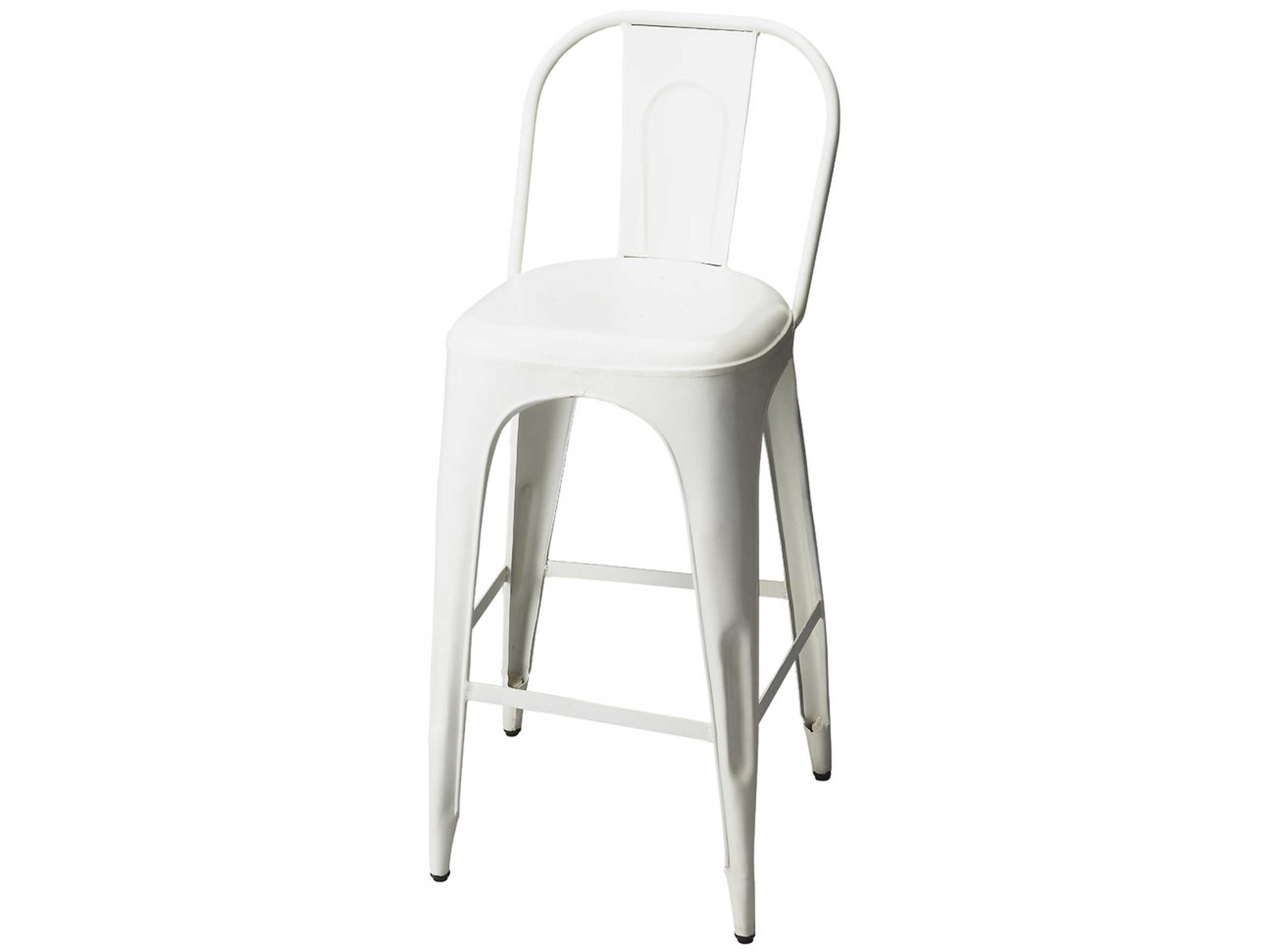 Butler Alliance White Bar Stool