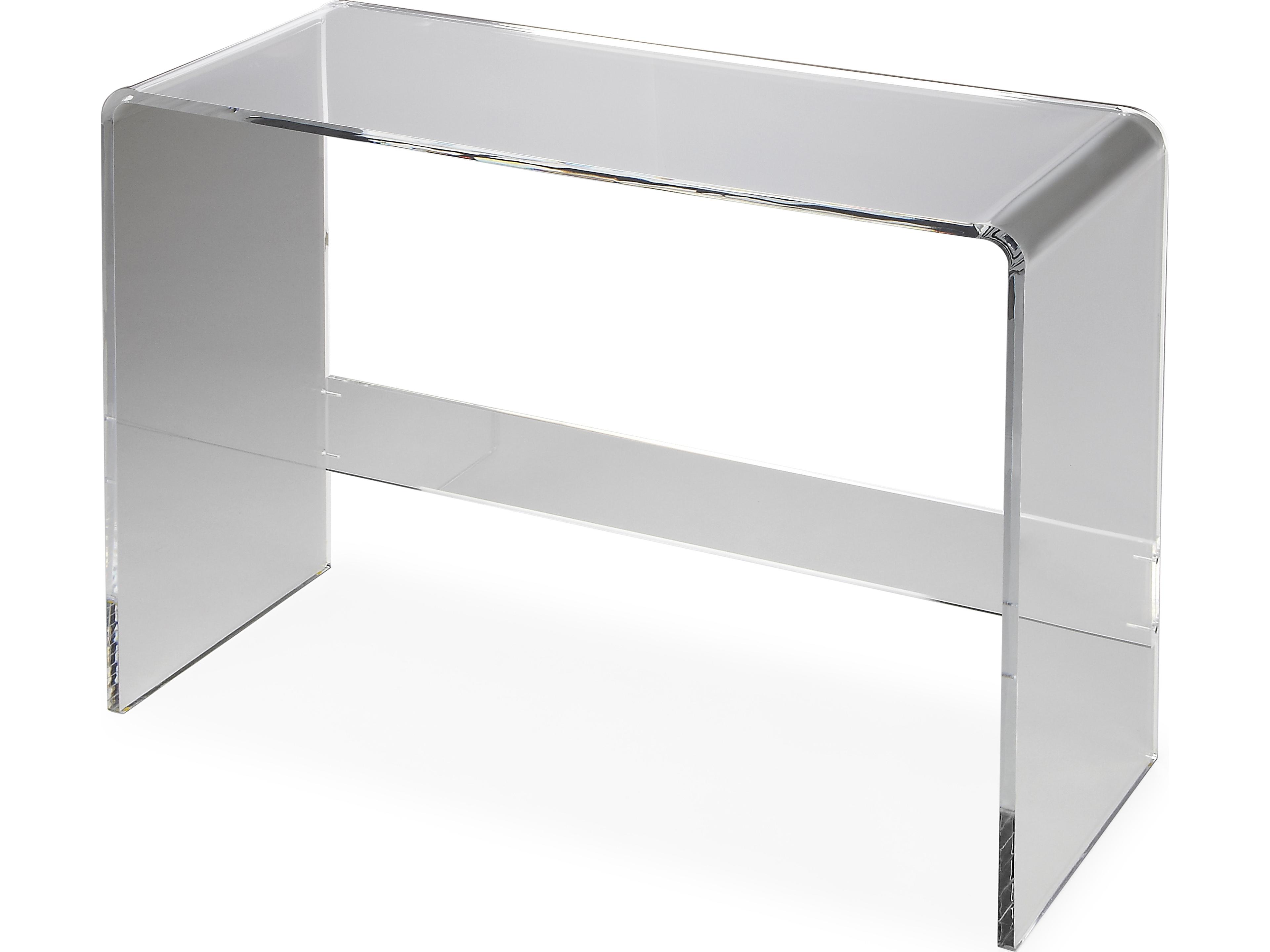 Crystal Clear Rectangular Acrylic Console Table
