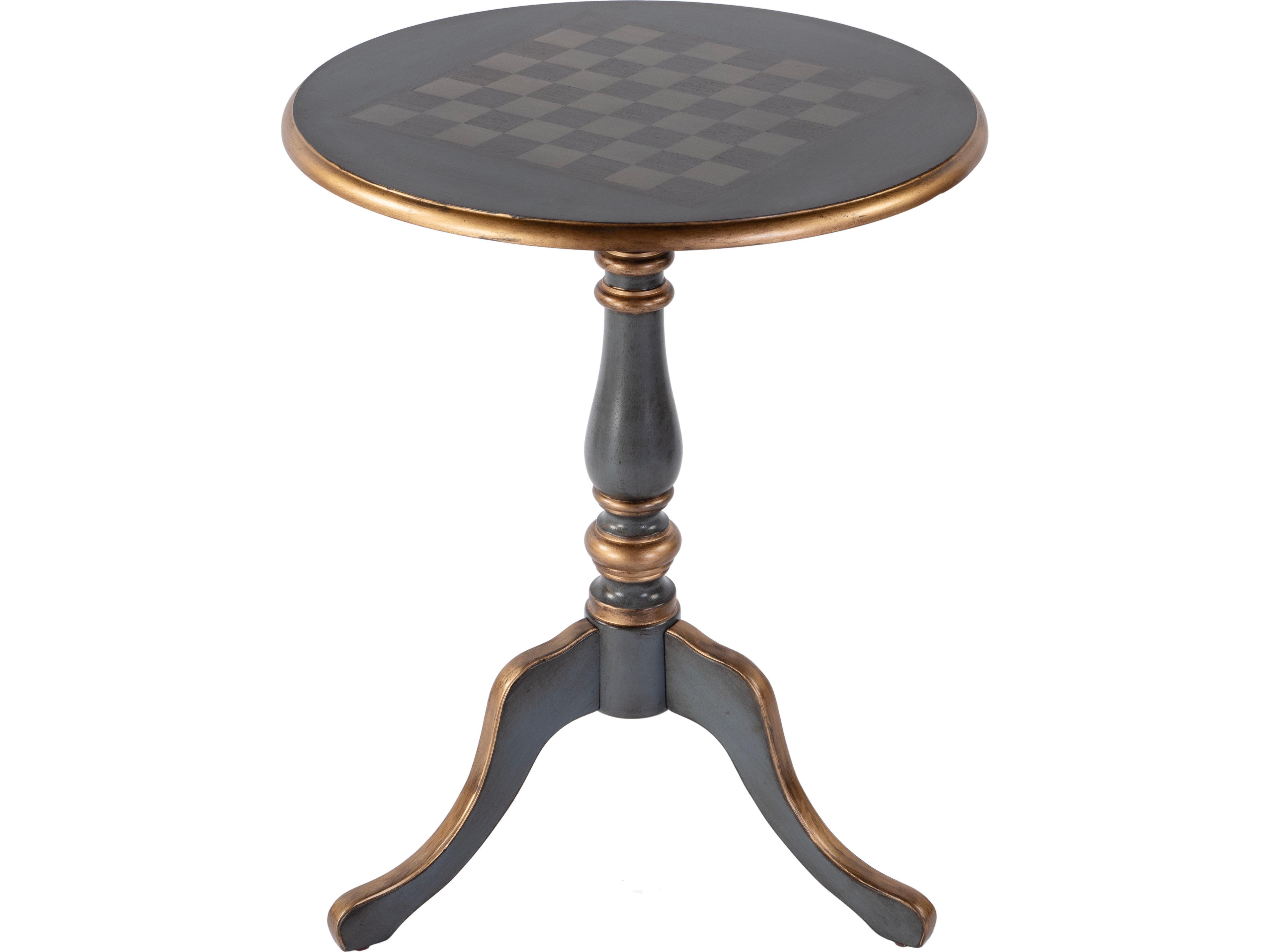 Colbert Maple Wood Royal Pastel Blue Game Table