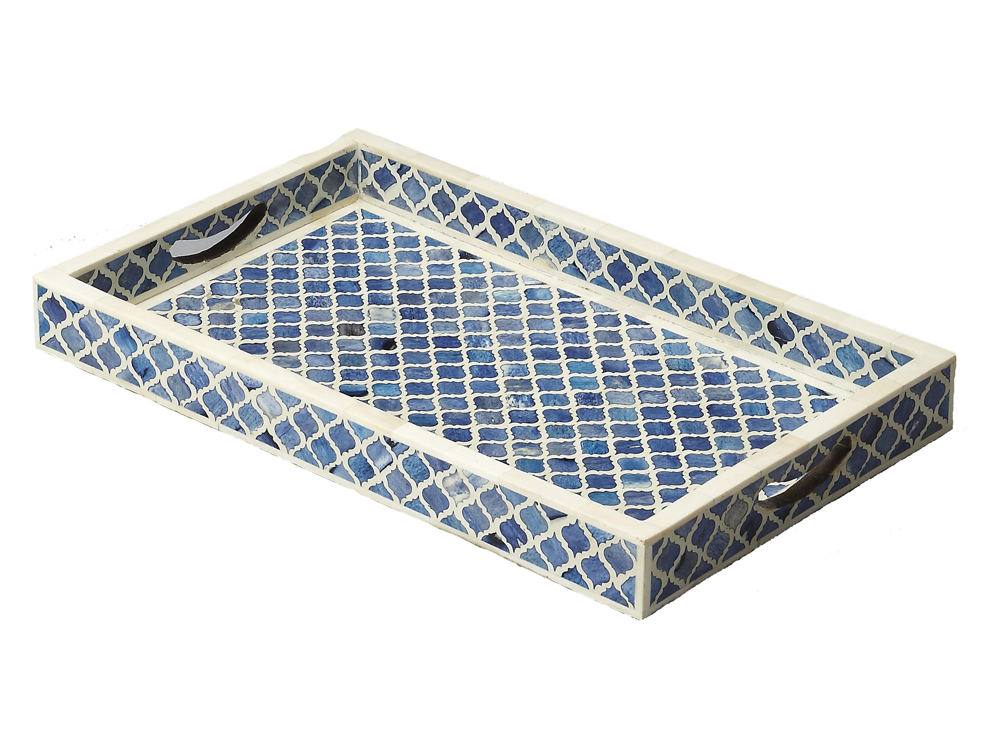 Meknes Bone Inlay Serving Tray